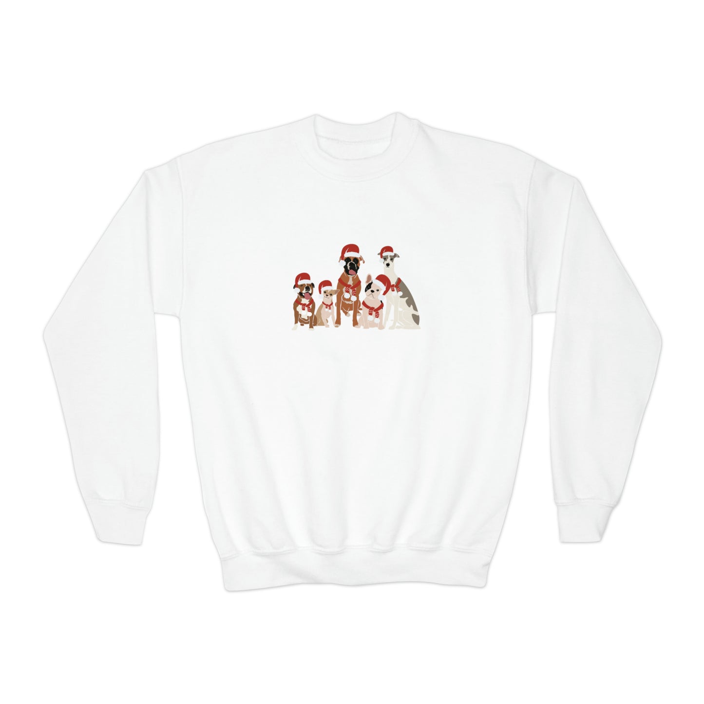 Santa Dogs Youth Crewneck Sweatshirt