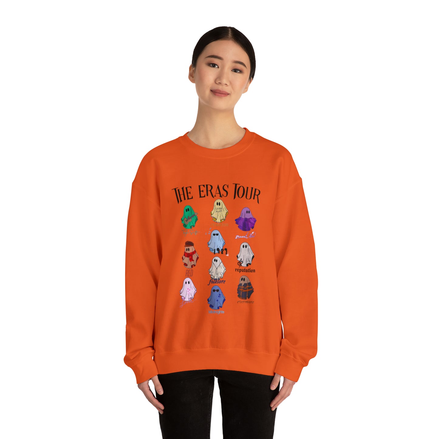 Taylor Swift Ghost Eras Tour Unisex Heavy Blend  Crewneck Sweatshirt