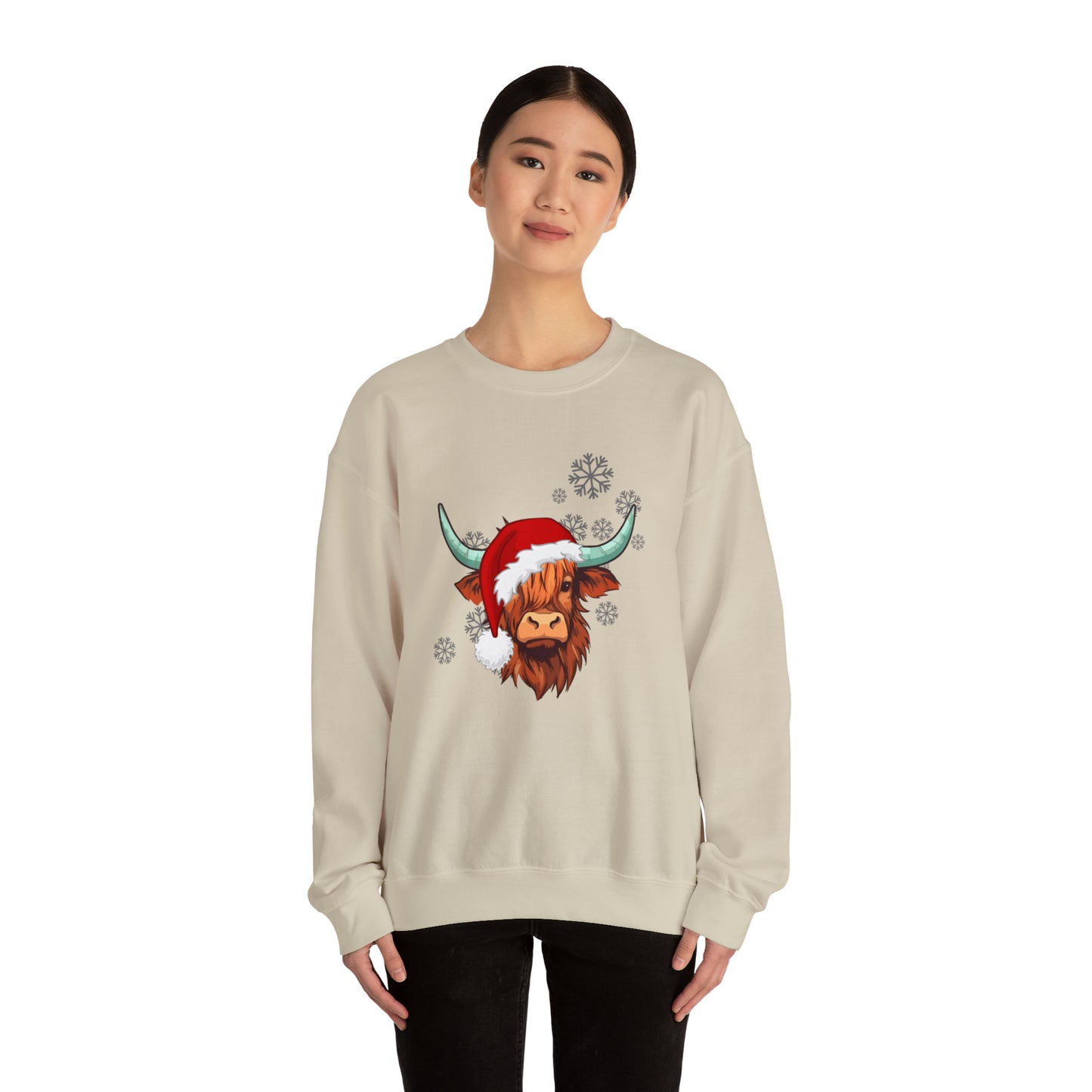 Highland Cow Santa Unisex Sweatshirt