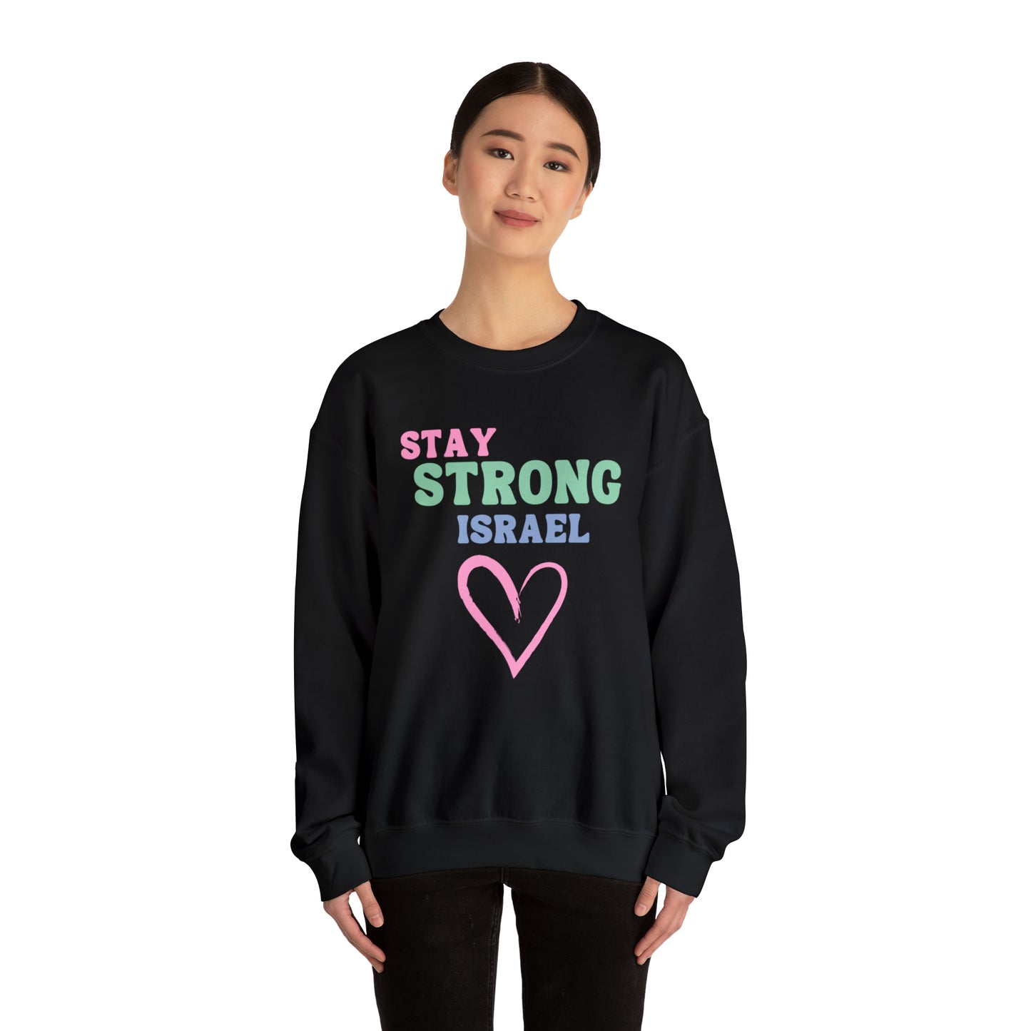 Stay Strong Israel Unisex Heavy Blend Crewneck Sweatshirt
