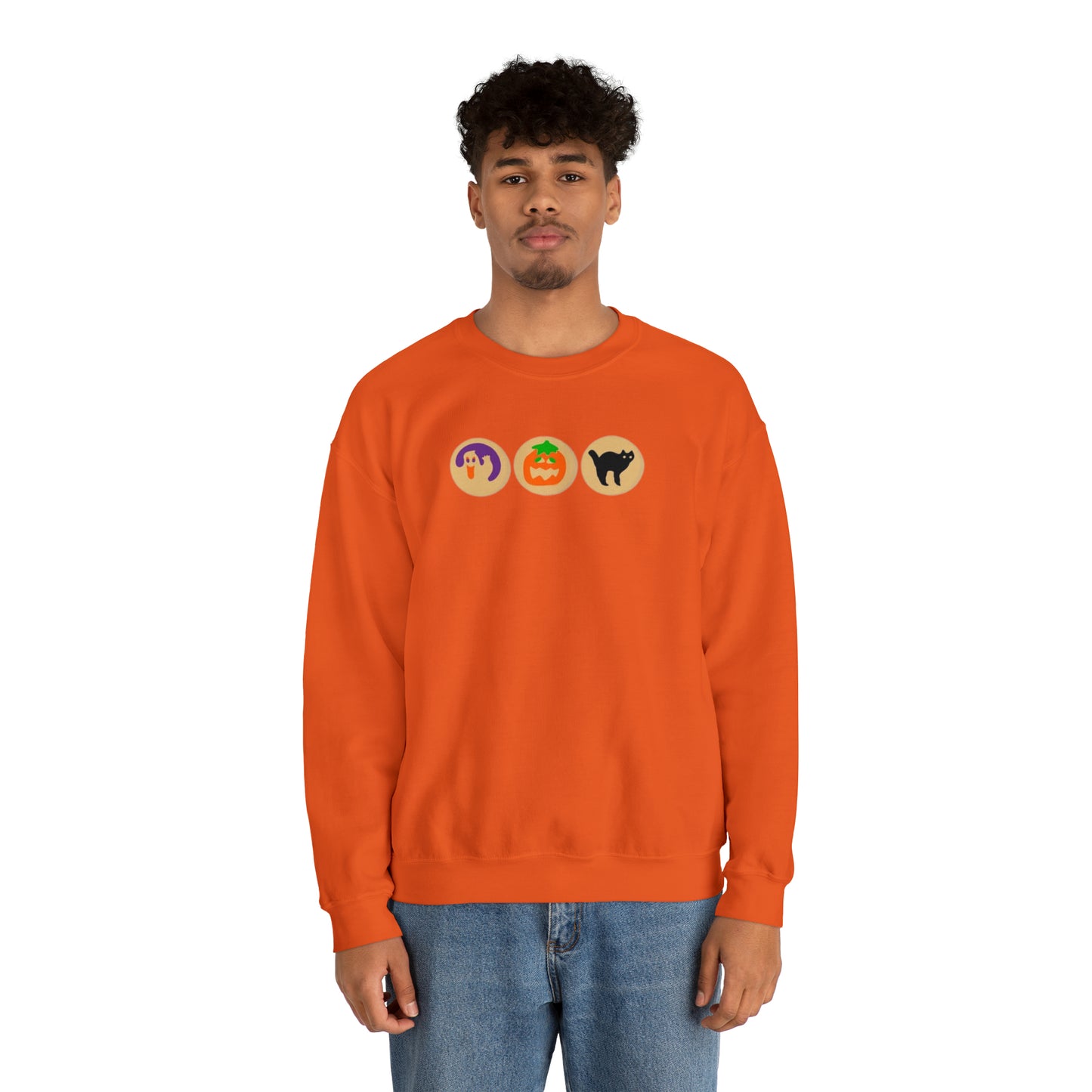 Halloween sugar cookie Unisex Heavy Blend Crewneck Sweatshirt