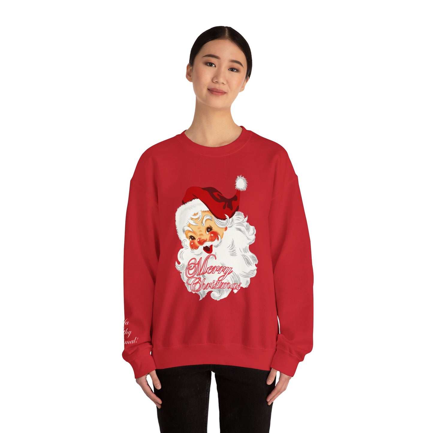 Merry Christmas Crewneck Sweatshirt, Holiday Gift, Winter Fashion, Cozy Apparel, Cute Christmas Sweatshirt, Festive Outfit