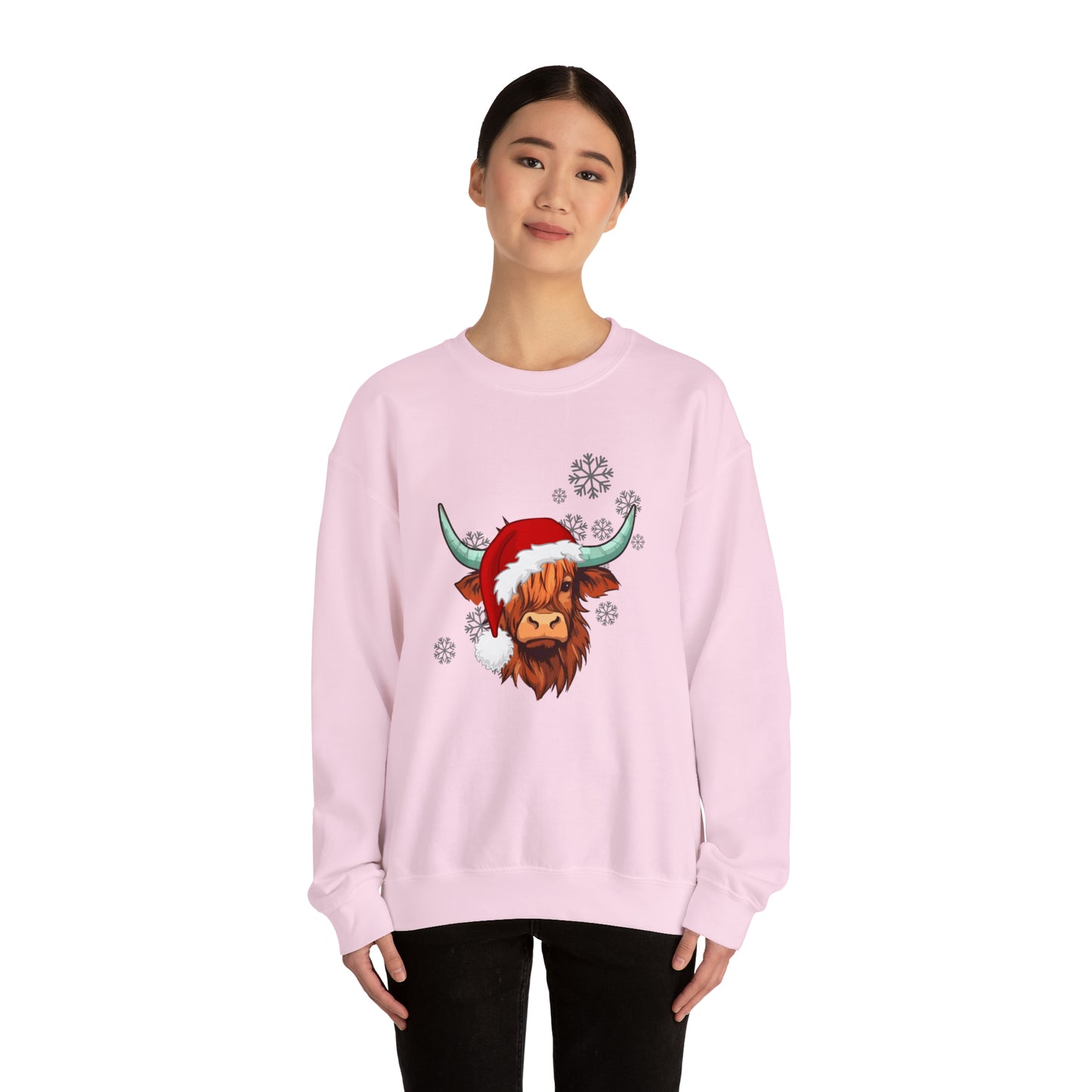 Highland Cow Santa Unisex Sweatshirt