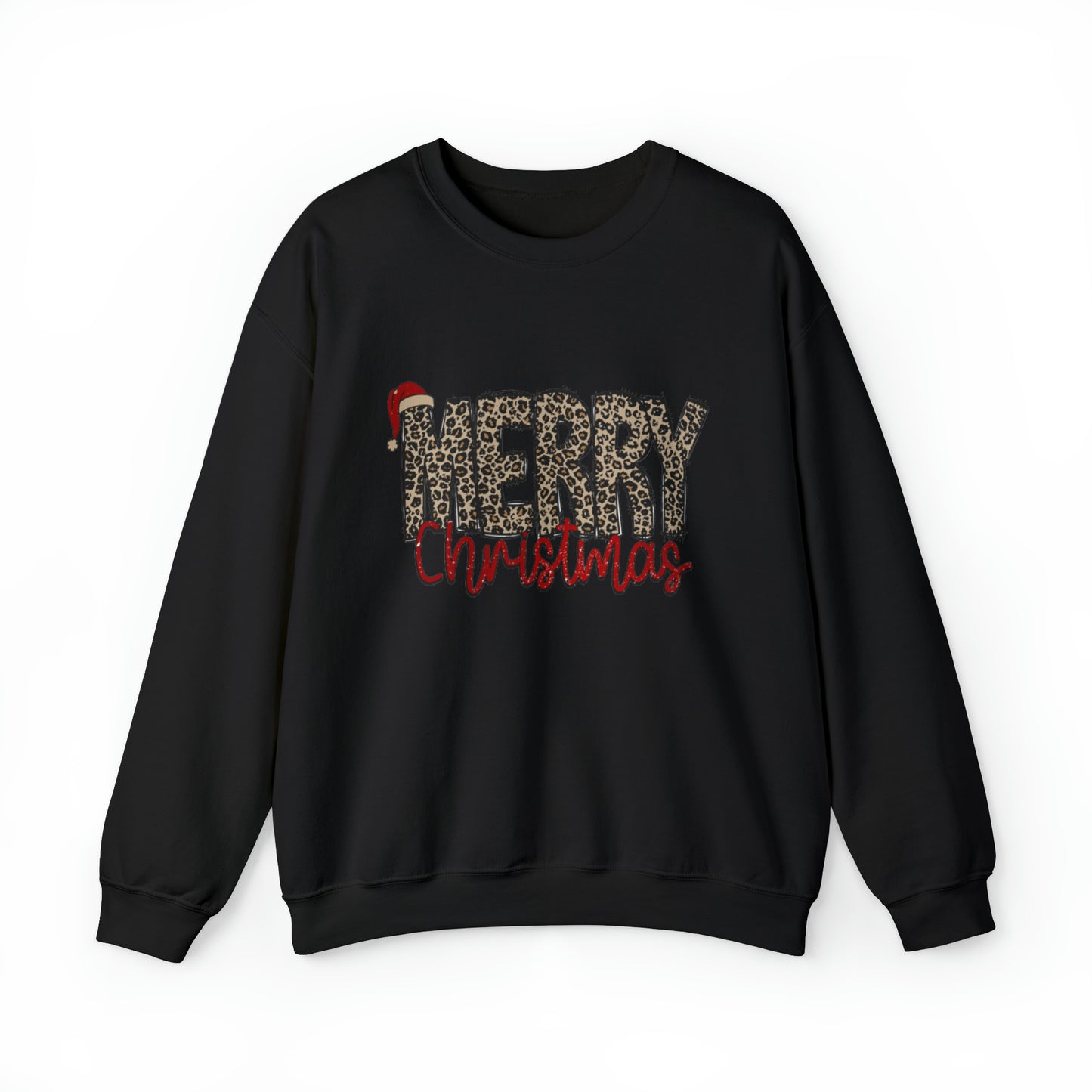 Merry Christmas Cheetah Unisex Sweatshirt