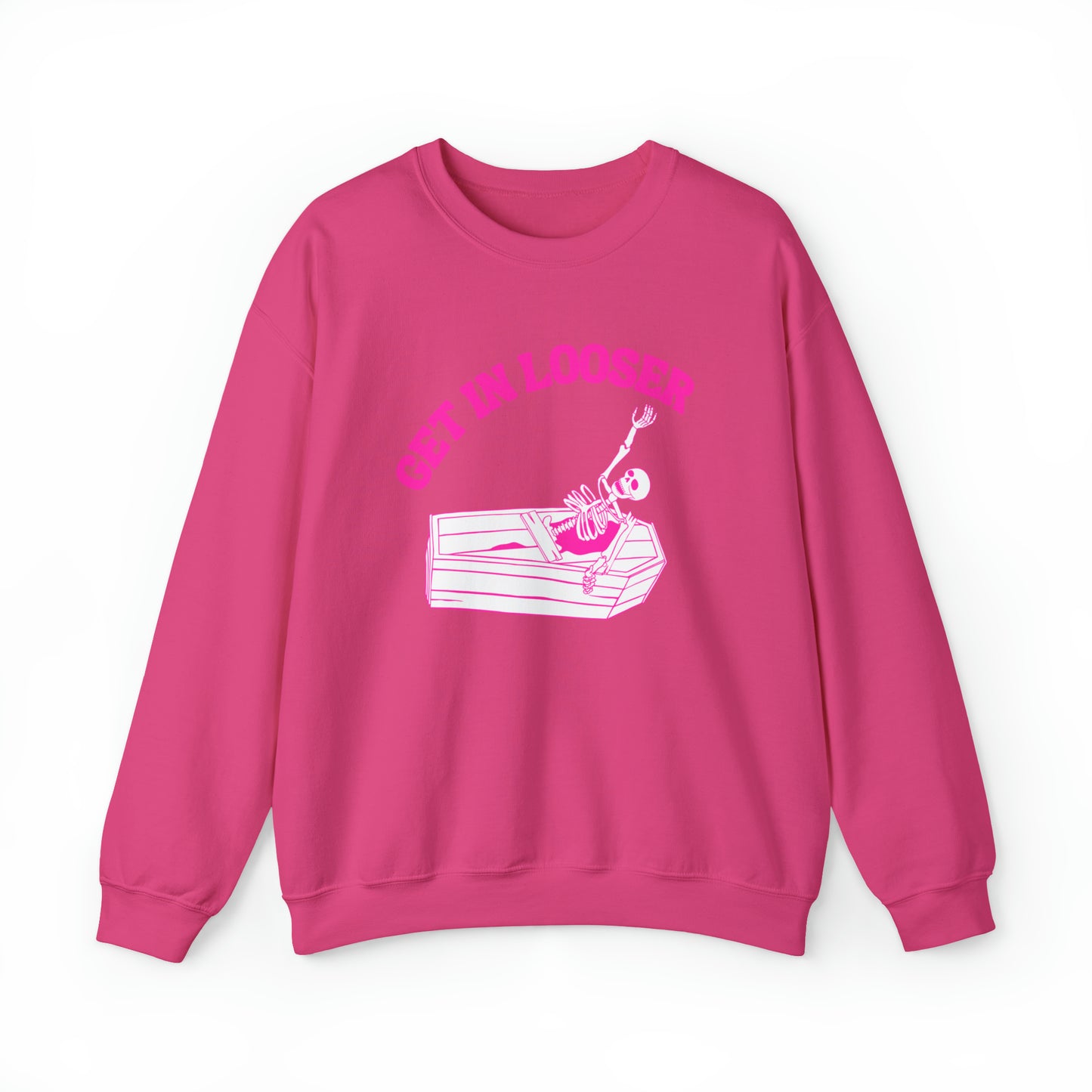 Get In Looser Skeleton Unisex Heavy Blend Crewneck Sweatshirt