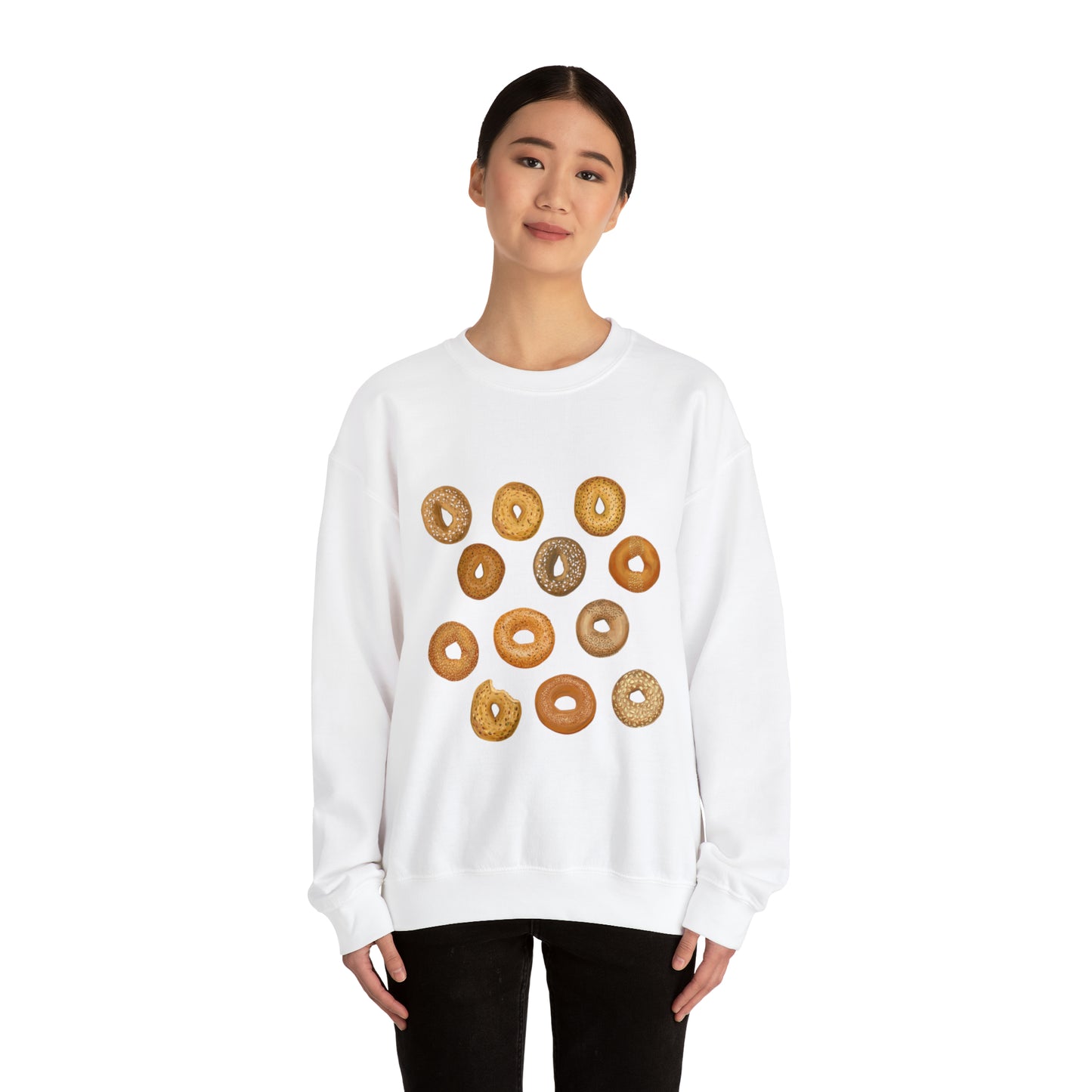 Bagels Unisex Heavy Blend Crewneck Sweatshirt