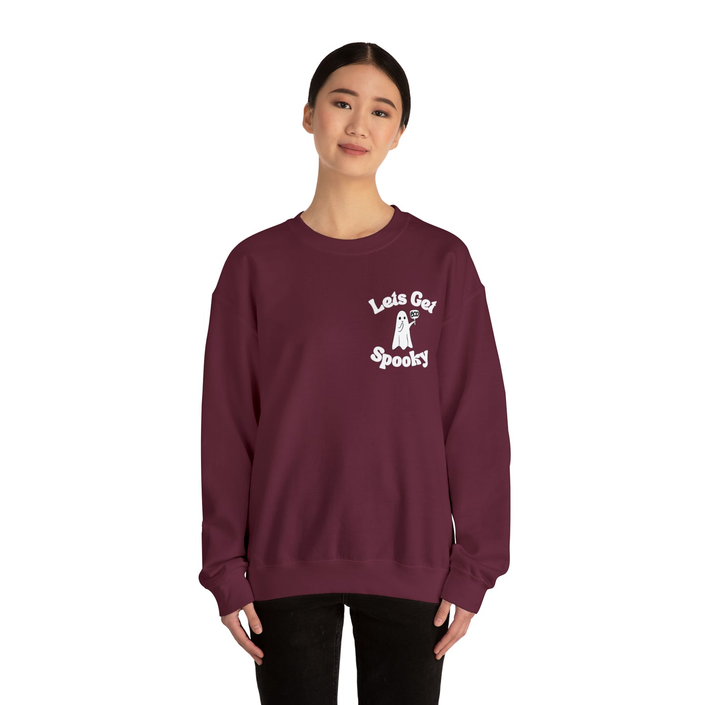 Let’s get spooky ghost Unisex Heavy Blend™ Crewneck Sweatshirt