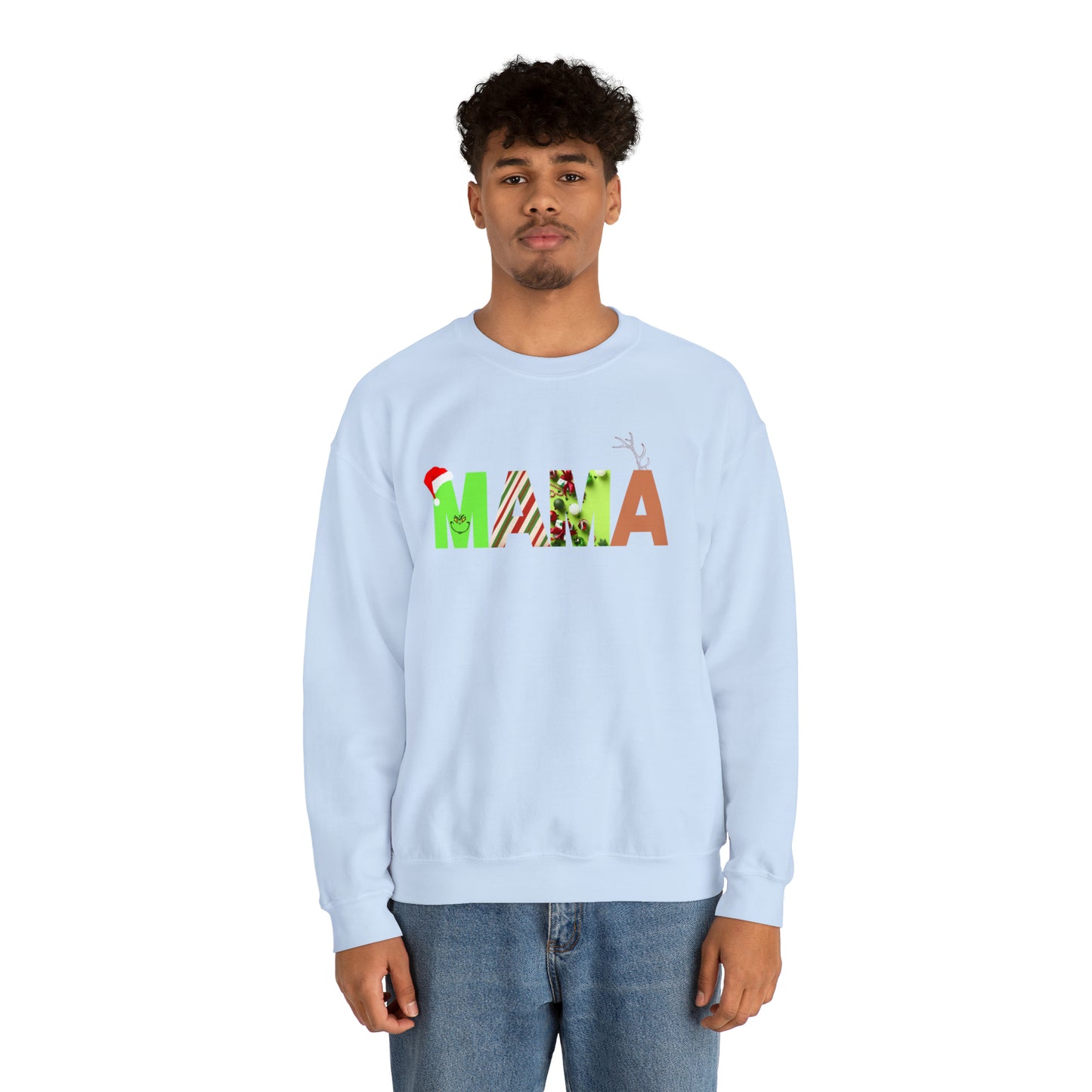 Mama Grinch Unisex Heavy Blend Crewneck Sweatshirt