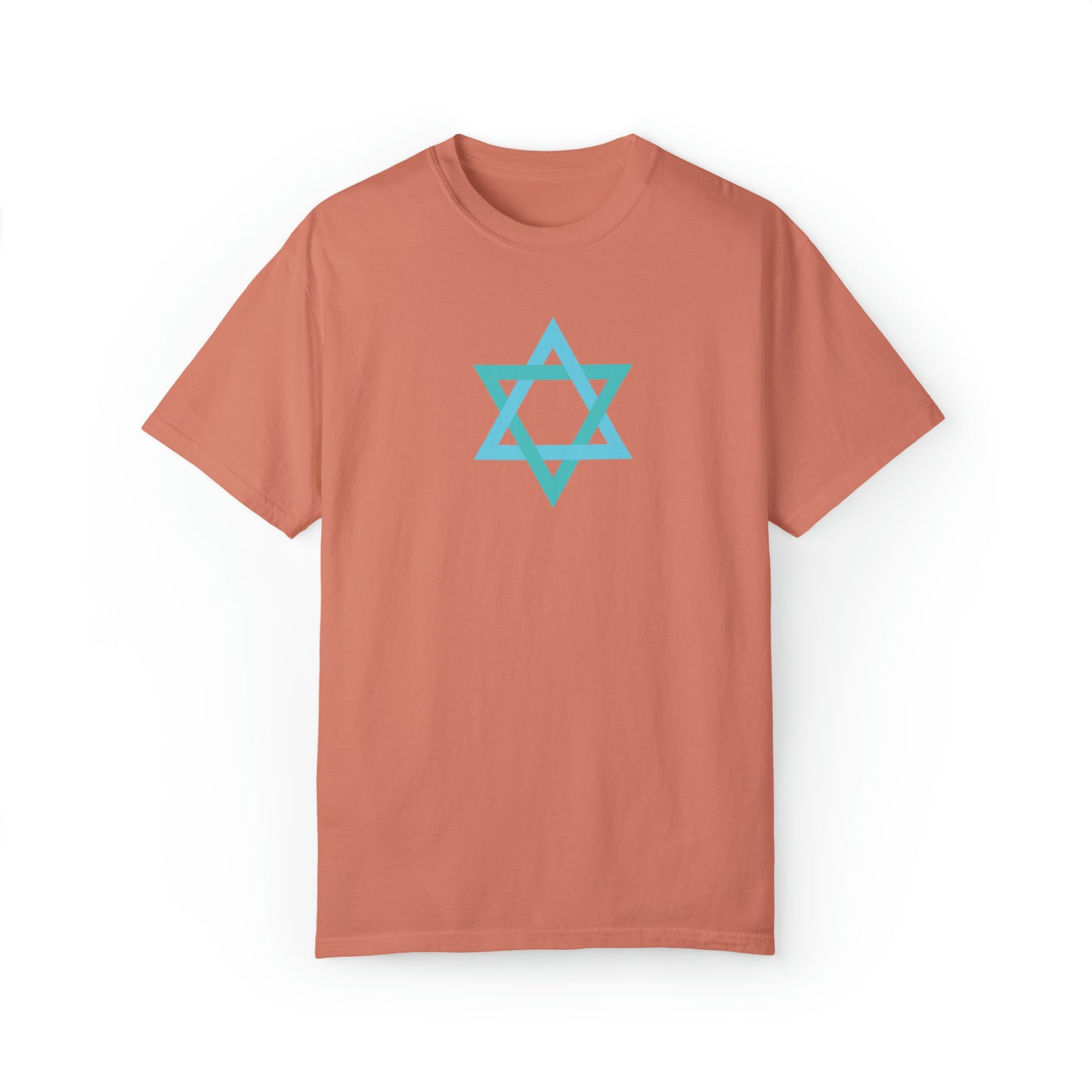 Jewish Star Unisex Garment-Dyed T-shirt