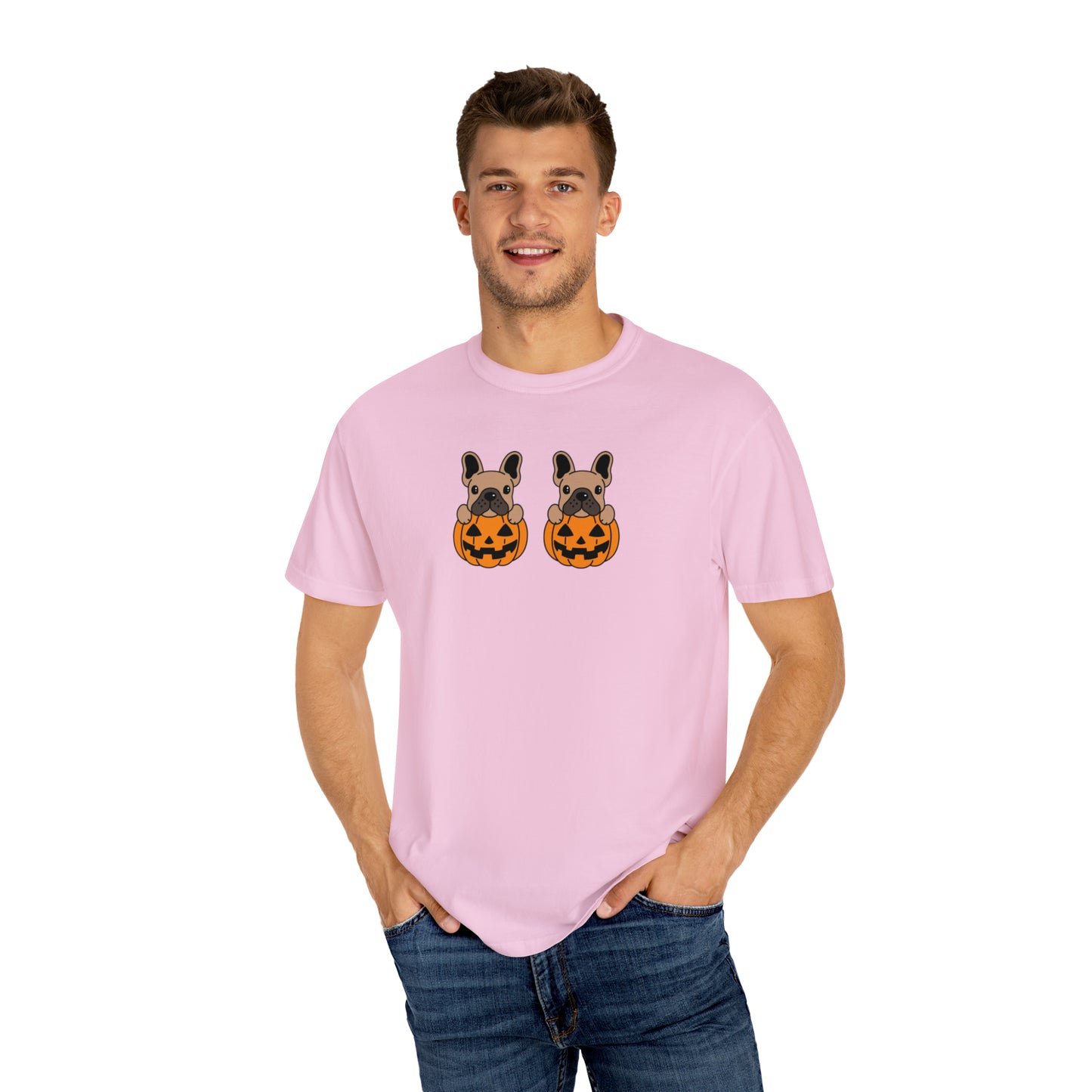 Doggie Pumpkins Unisex Garment-Dyed T-shirt