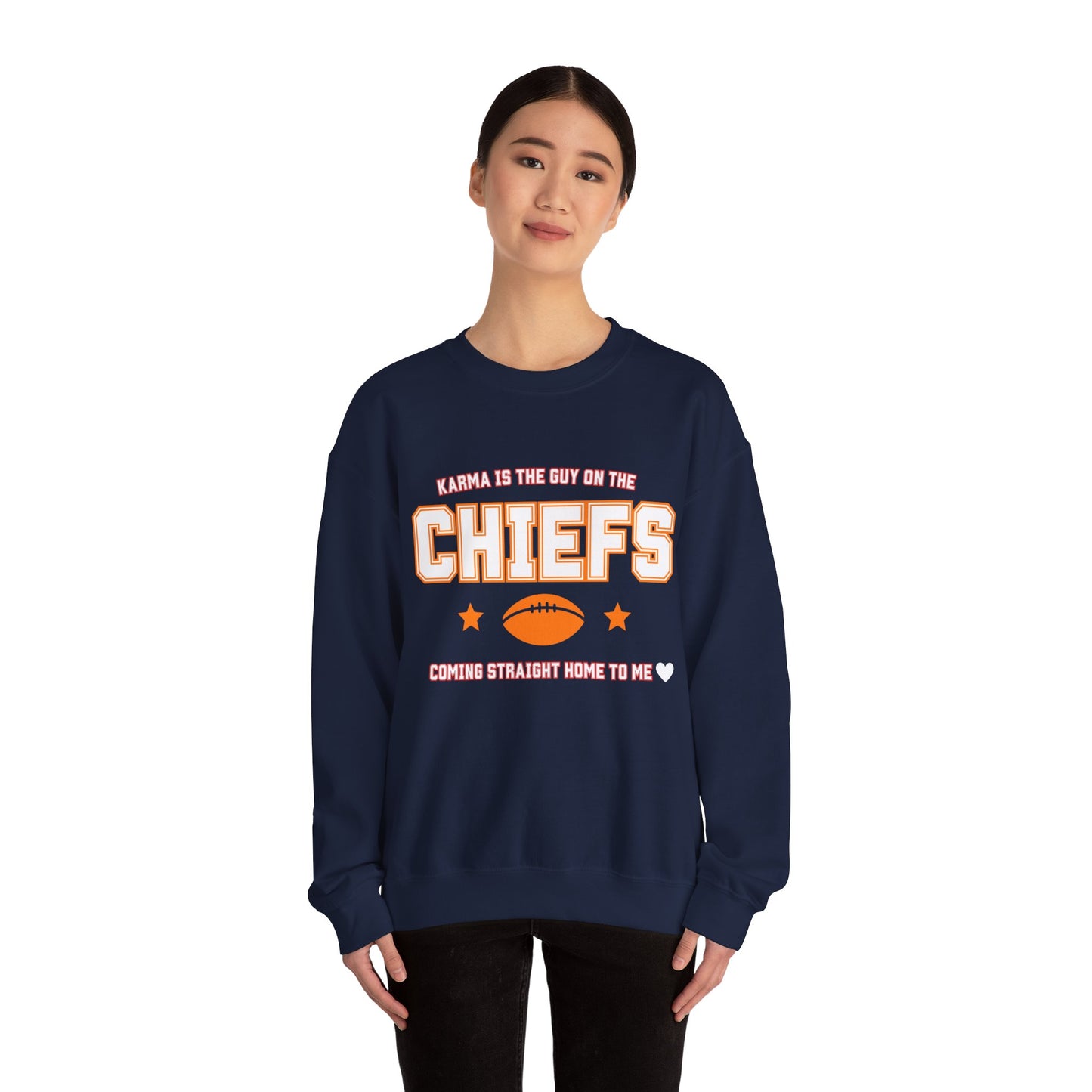 Karma Is The Guy On The Chiefs Unisex Crewneck