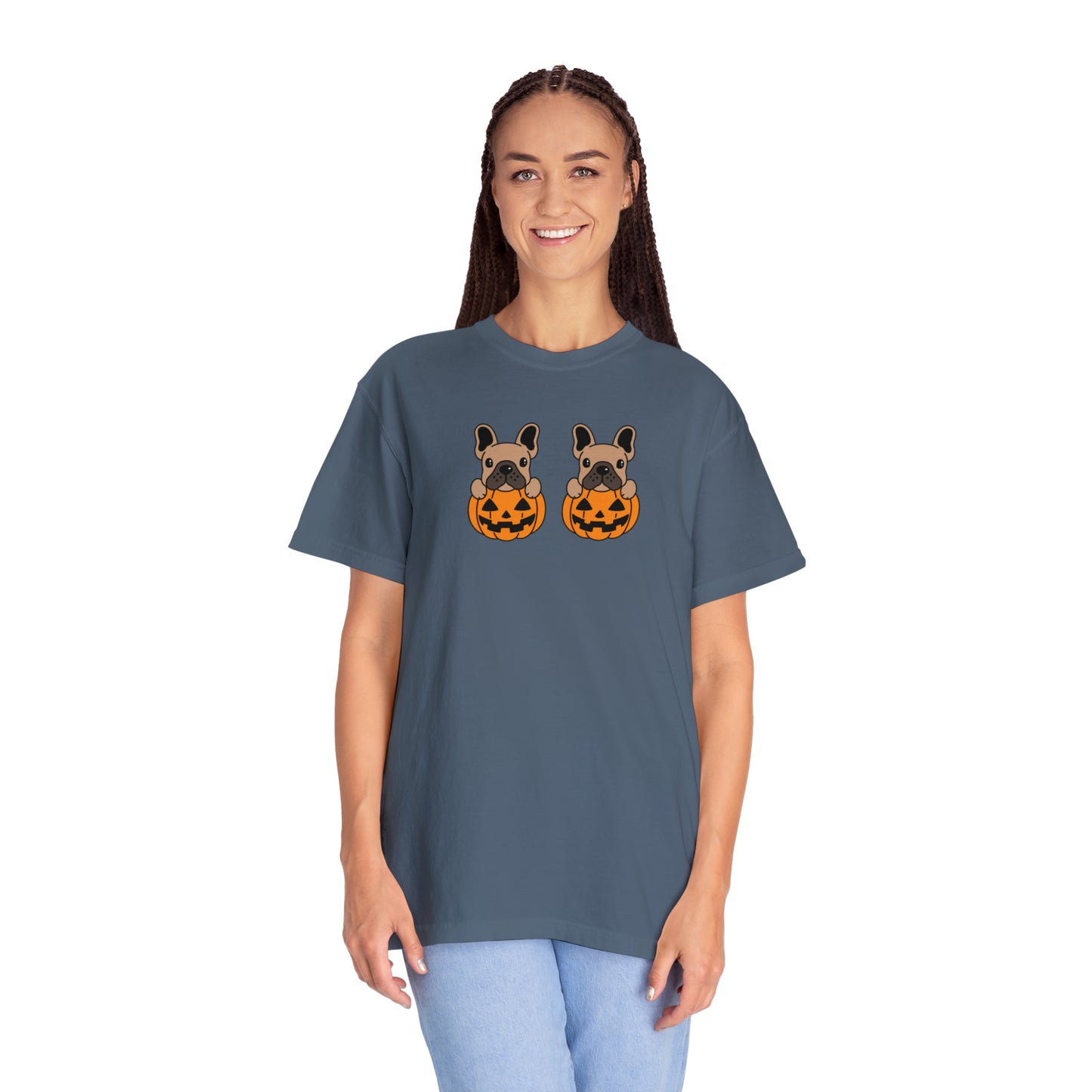 Doggie Pumpkins Unisex Garment-Dyed T-shirt