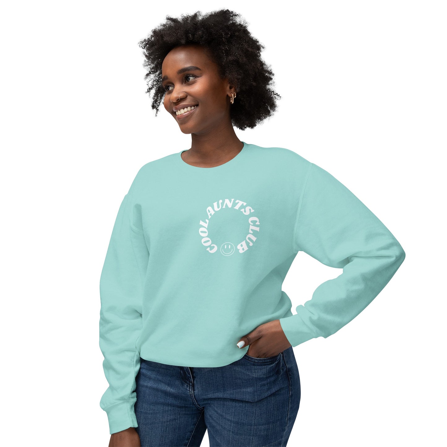 Comfort colors Cool Aunts Club Unisex Lightweight Crewneck Sweatshirt