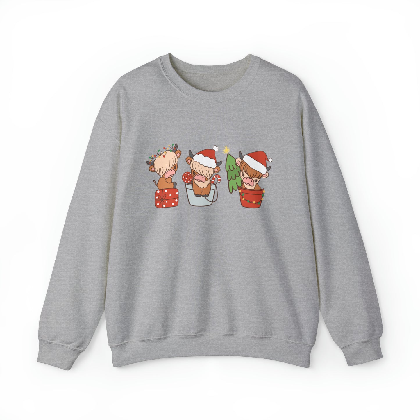 Highland Cows Christmas Unisex Sweatshirt