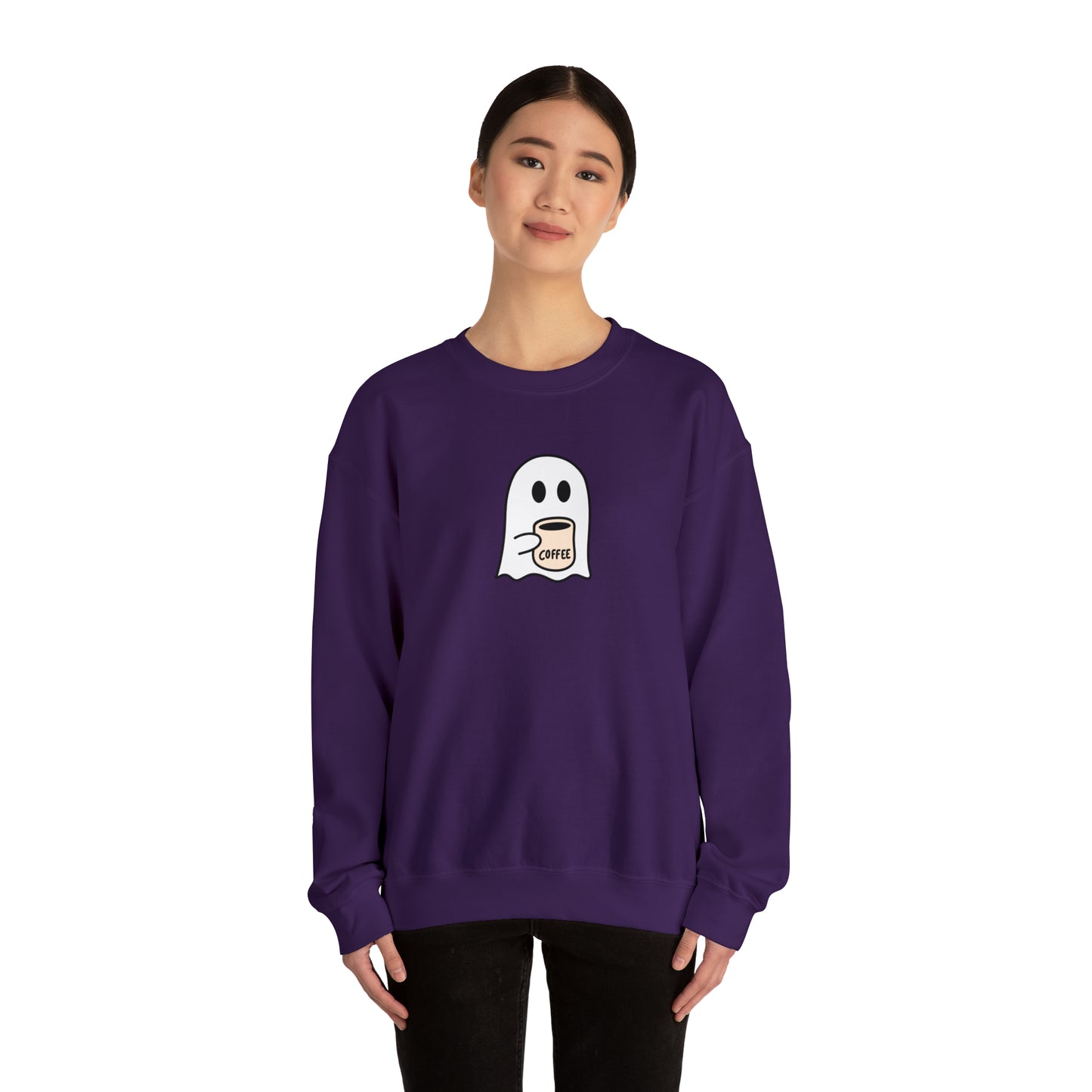 Ghost Coffee Unisex Heavy Blend Crewneck Sweatshirt