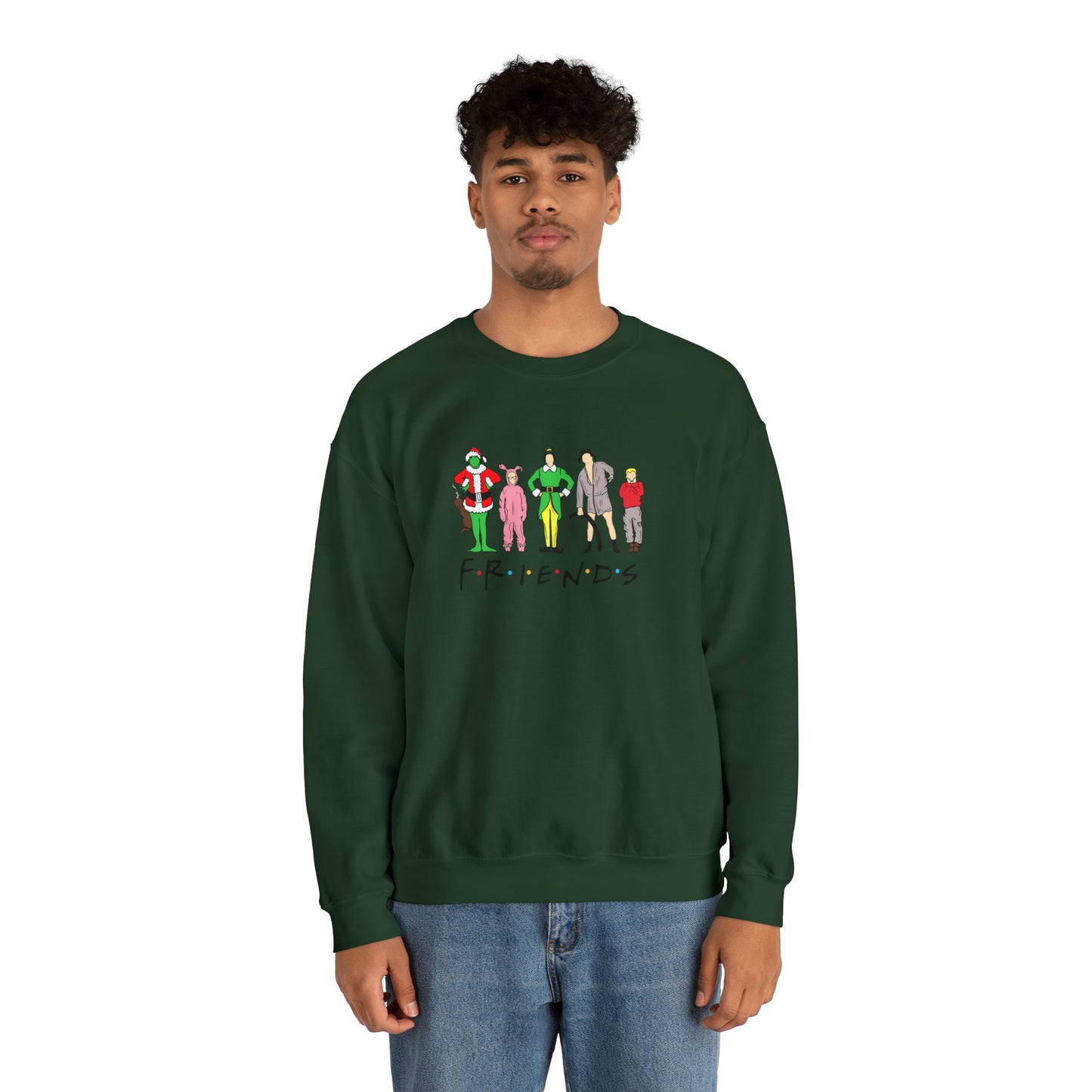 Friends Christmas Unisex Heavy Blend Crewneck Sweatshirt