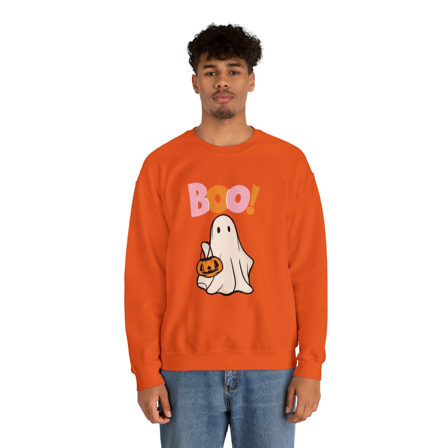 Boo Unisex Heavy Blend Crewneck Sweatshirt