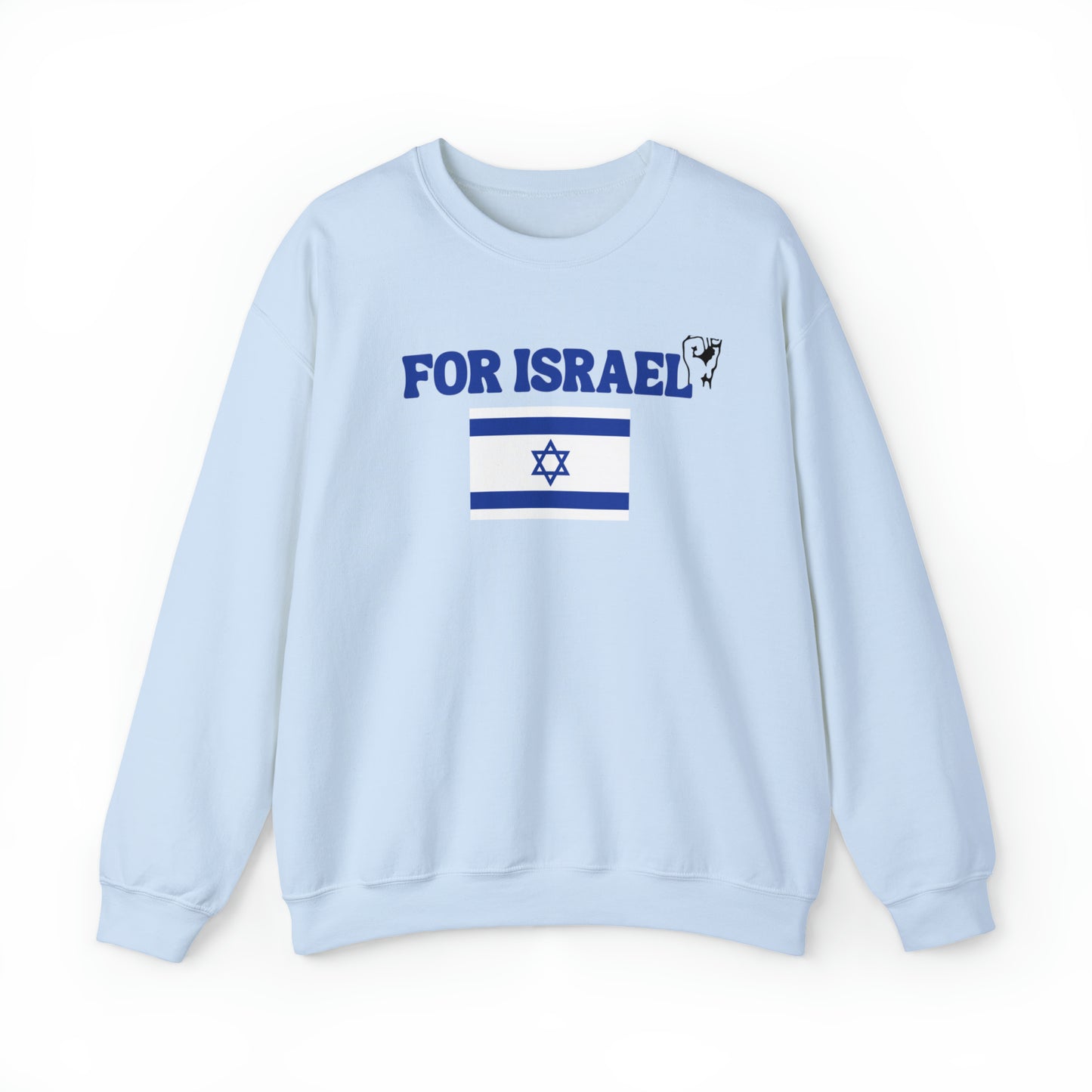 For Israel Unisex Heavy Blend Crewneck Sweatshirt