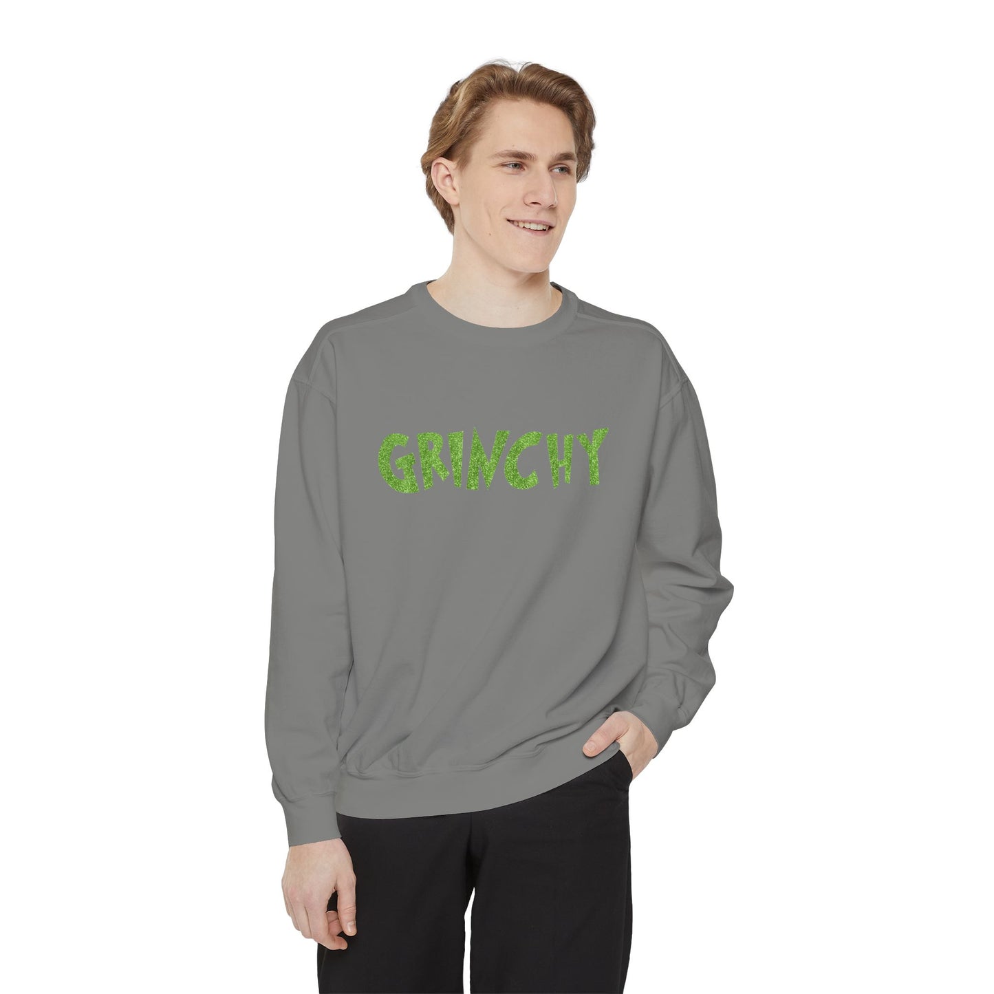 Grinchy Comfort Colors Unisex Garment-Dyed Sweatshirt