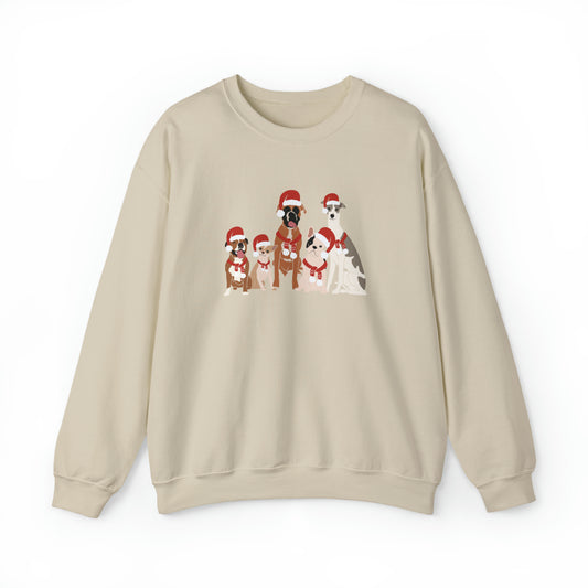 Santa Doggies Unisex Crewneck Sweatshirt