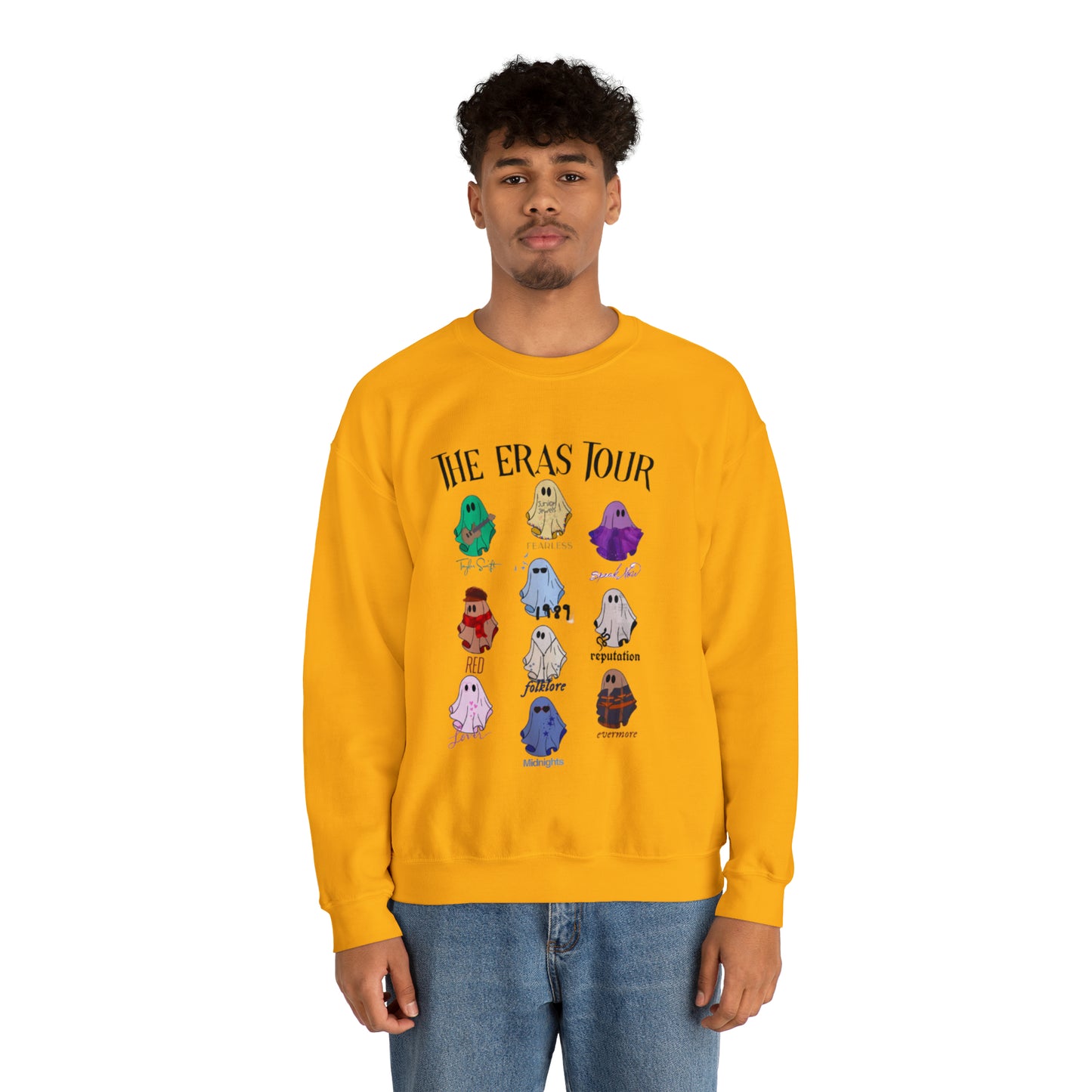 Taylor Swift Ghost Eras Tour Unisex Heavy Blend  Crewneck Sweatshirt