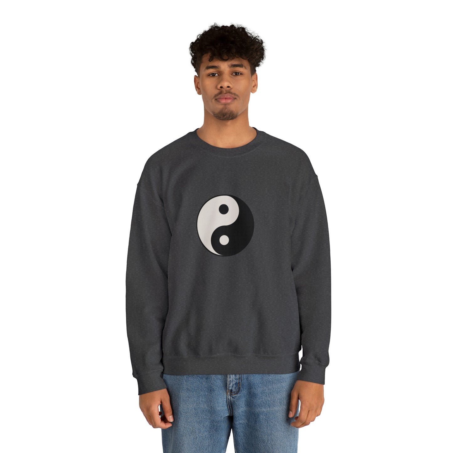 Ying Yang Unisex Heavy Blend Crewneck Sweatshirt