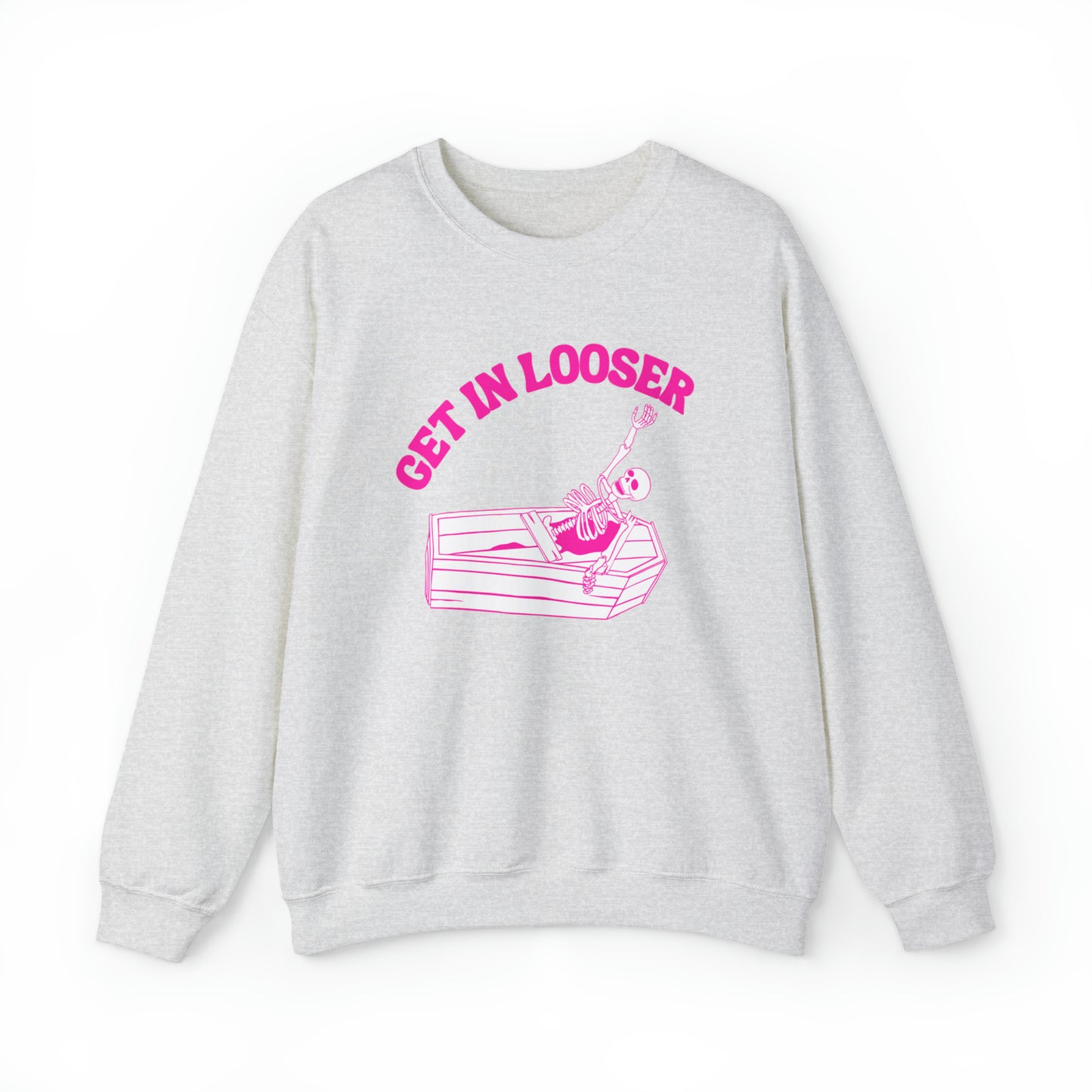 Get In Looser Skeleton Unisex Heavy Blend Crewneck Sweatshirt
