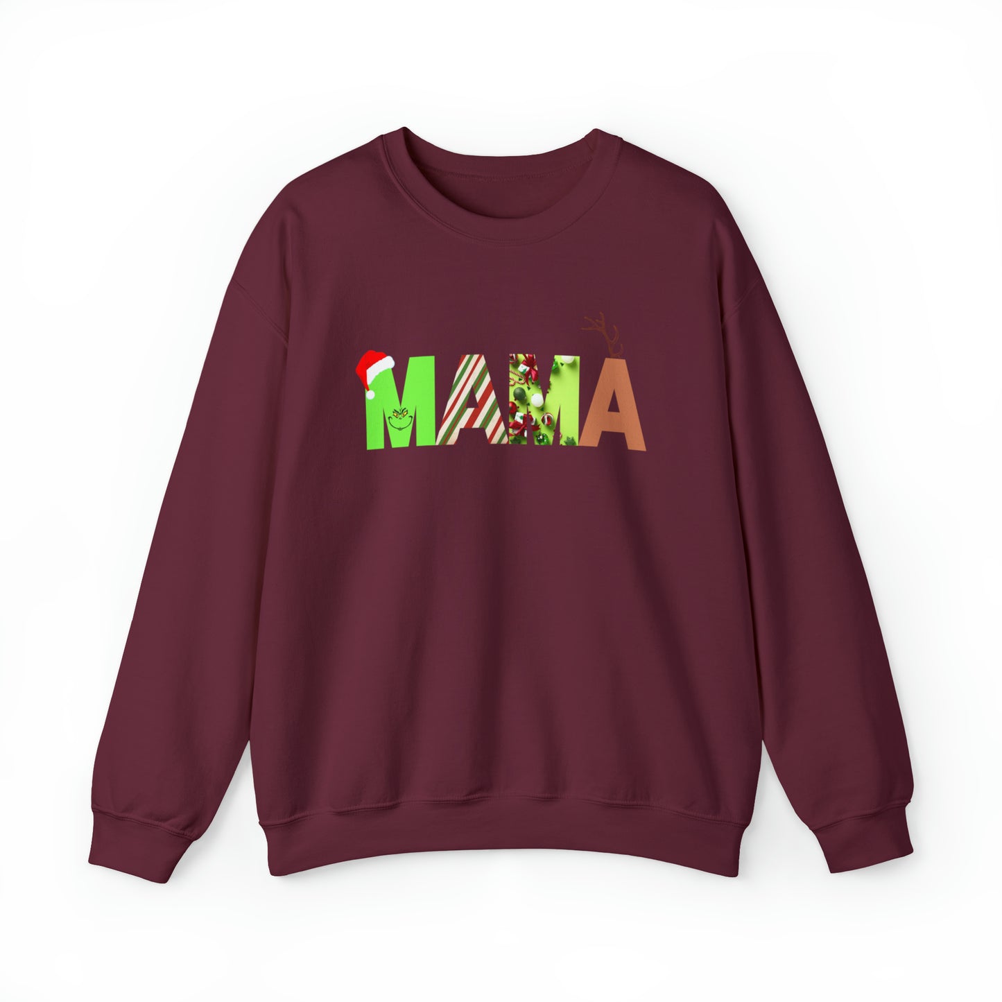 Mama Grinch Unisex Heavy Blend Crewneck Sweatshirt