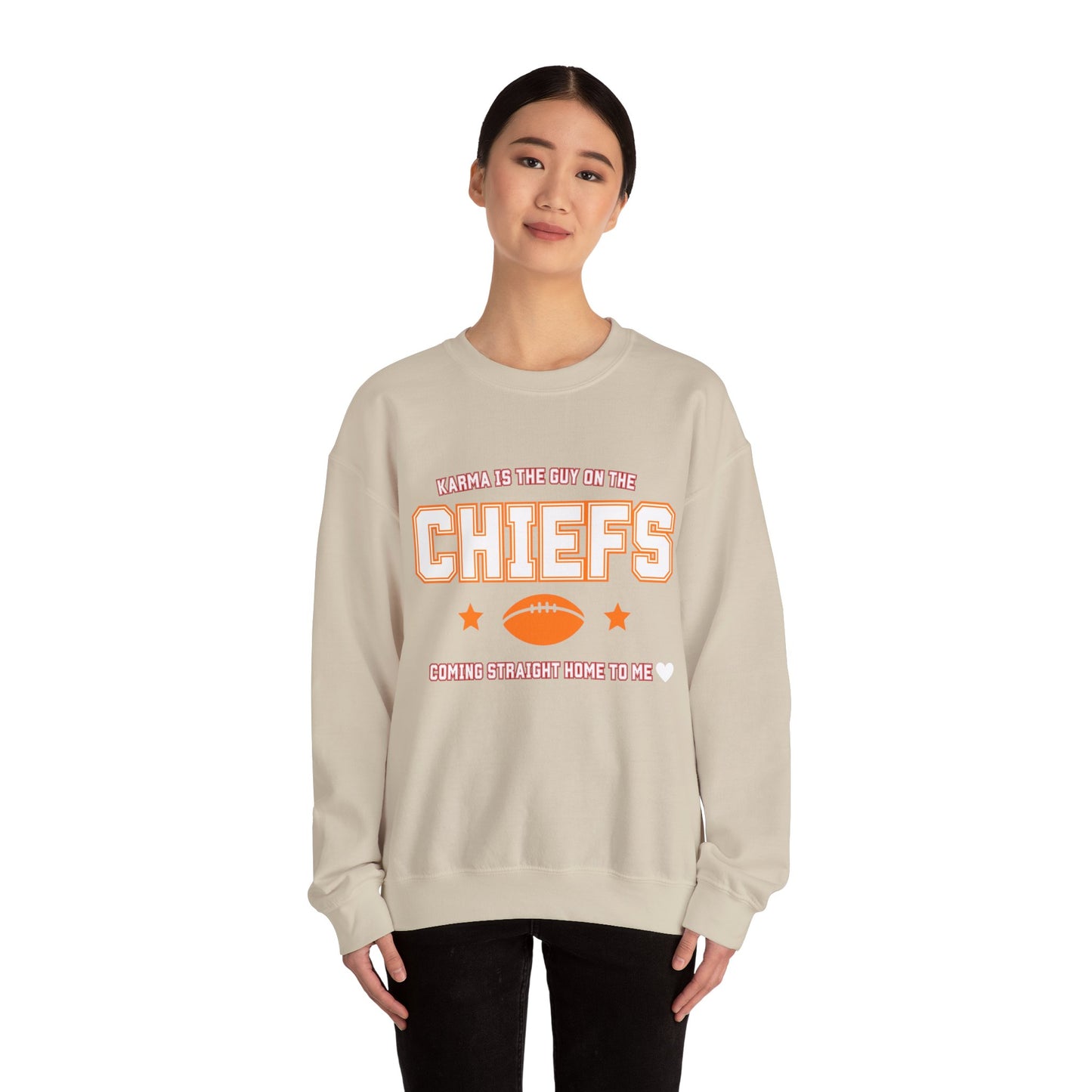Karma Is The Guy On The Chiefs Unisex Crewneck