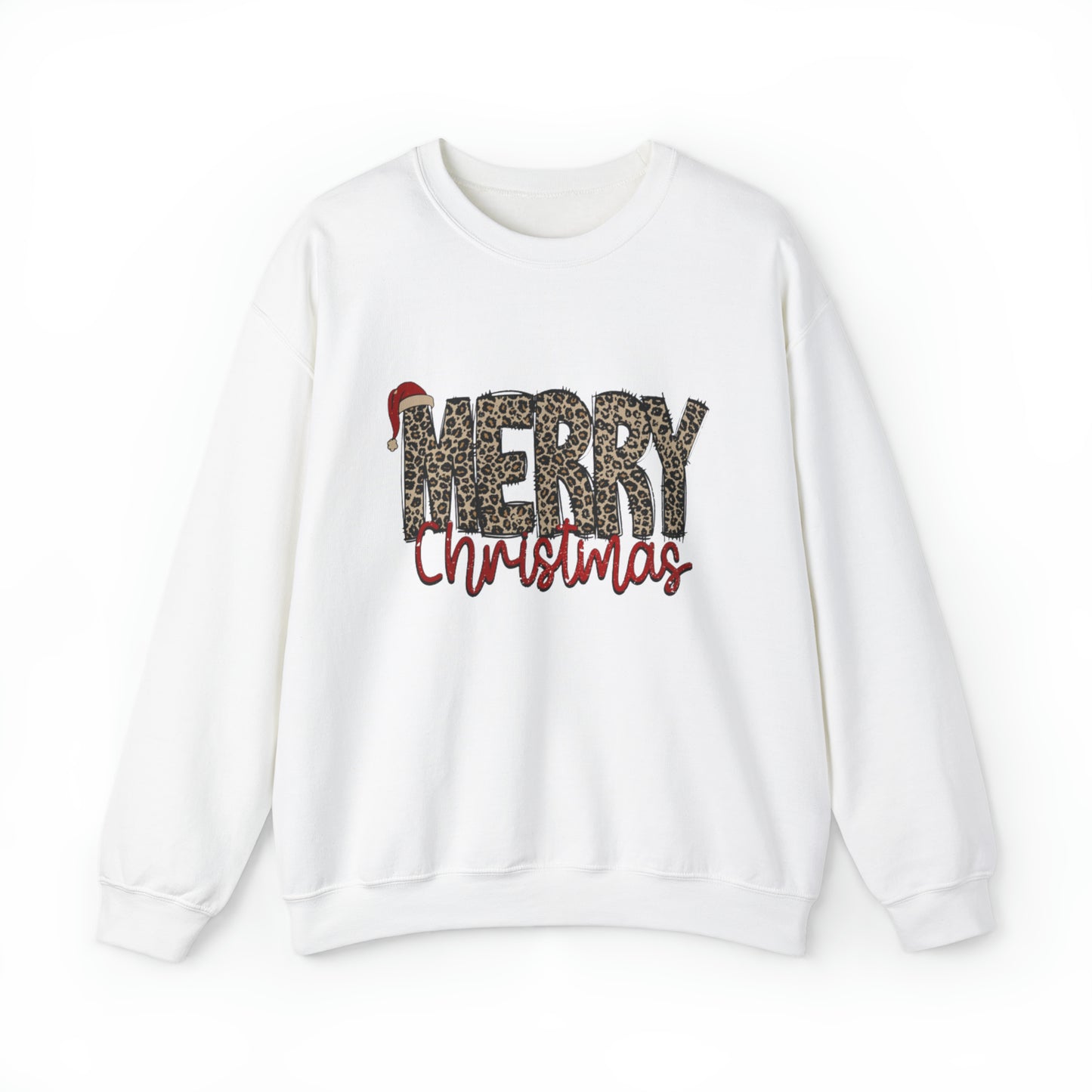 Merry Christmas Cheetah Unisex Sweatshirt