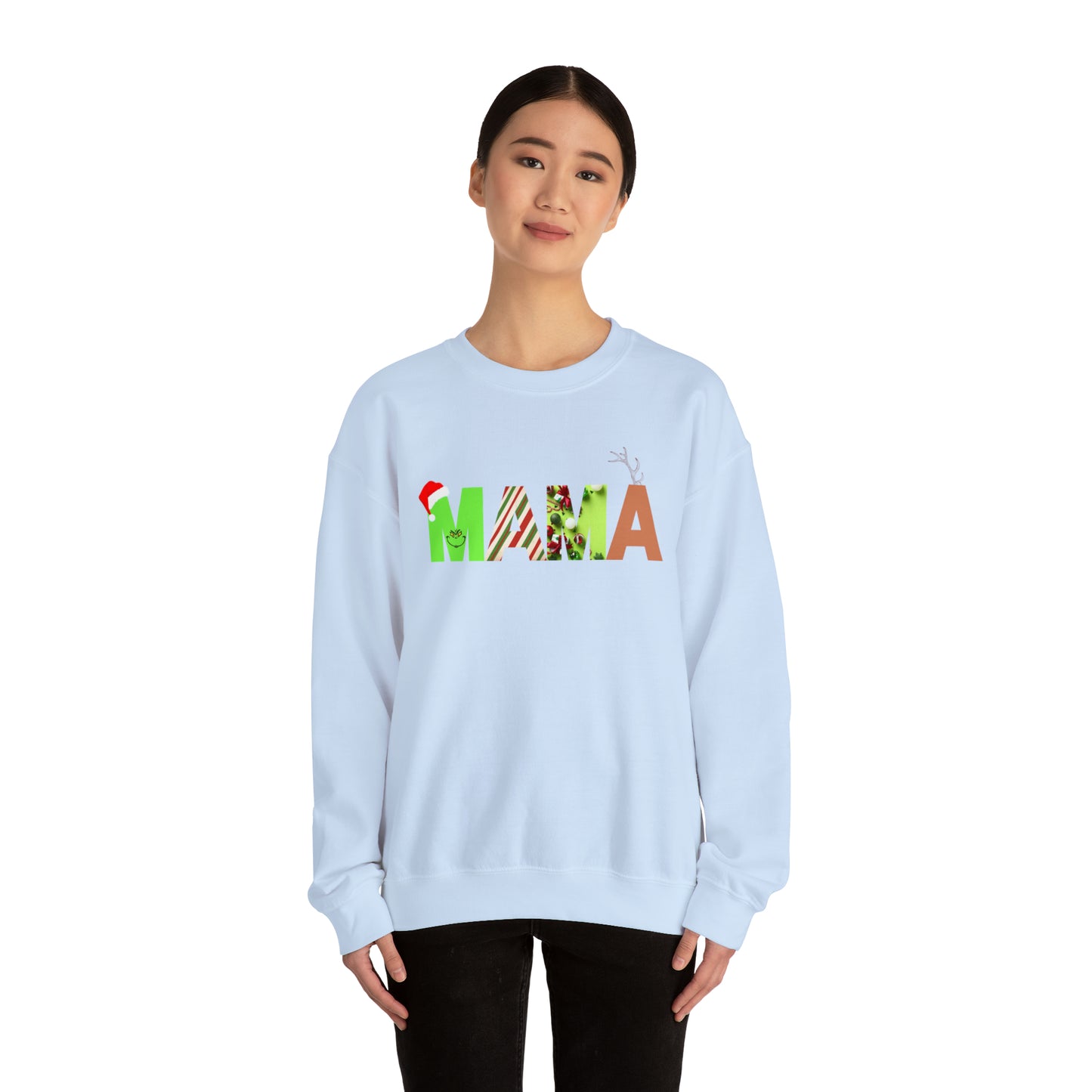 Mama Grinch Unisex Heavy Blend Crewneck Sweatshirt