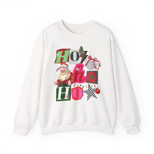 Festive Crewneck Sweatshirt with 'Ho Ho Ho' Print, Cozy Holiday Wear, Christmas Gift, Unisex Winter Apparel, Santa Sweater, Family [...]