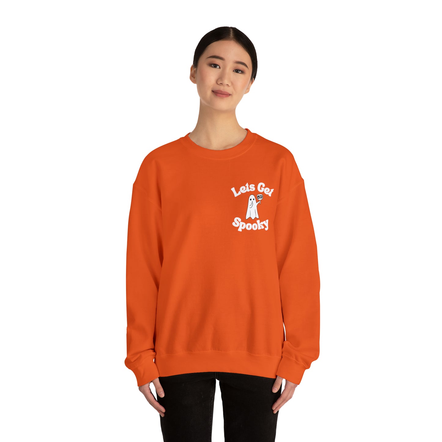 Let’s get spooky ghost Unisex Heavy Blend™ Crewneck Sweatshirt
