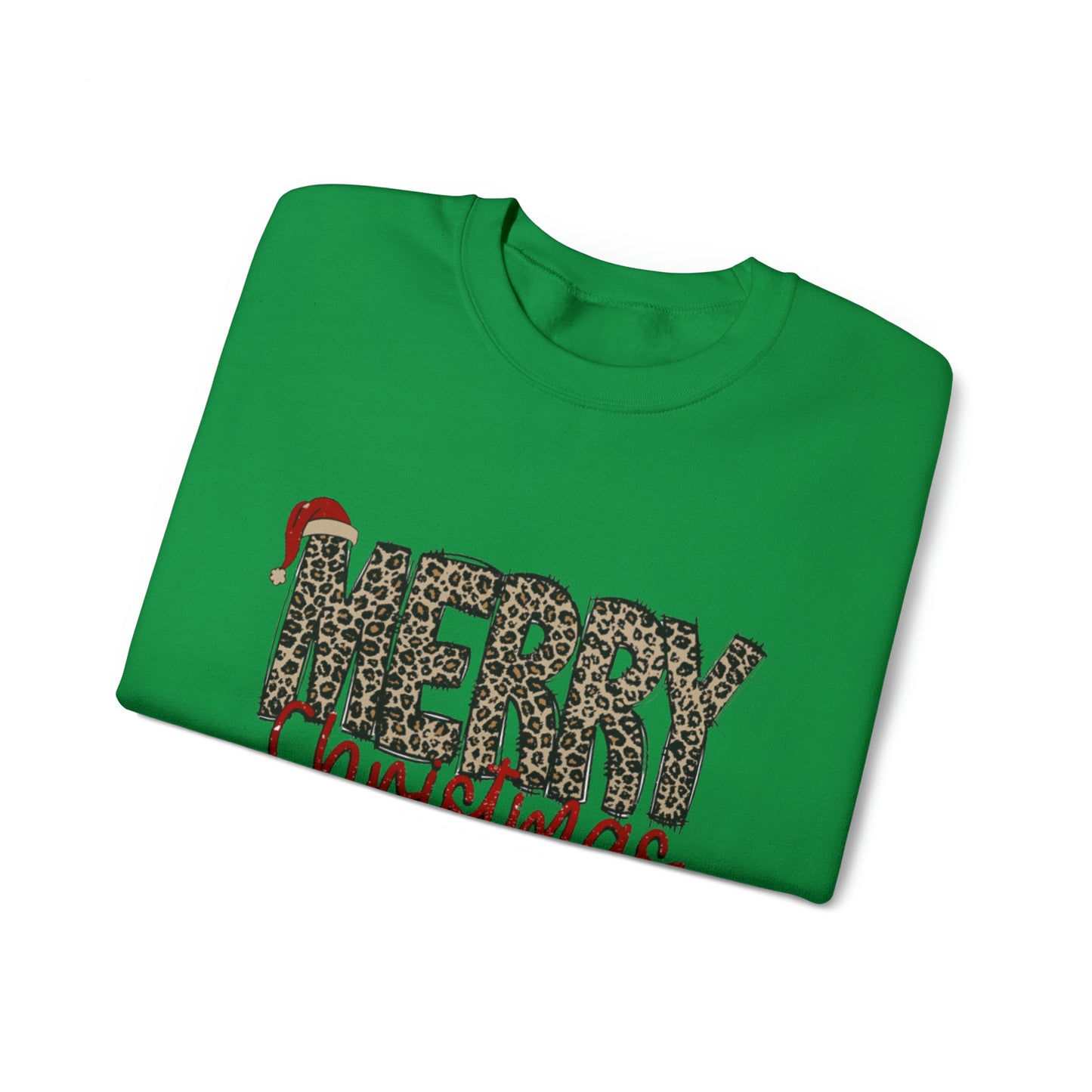 Merry Christmas Cheetah Unisex Sweatshirt