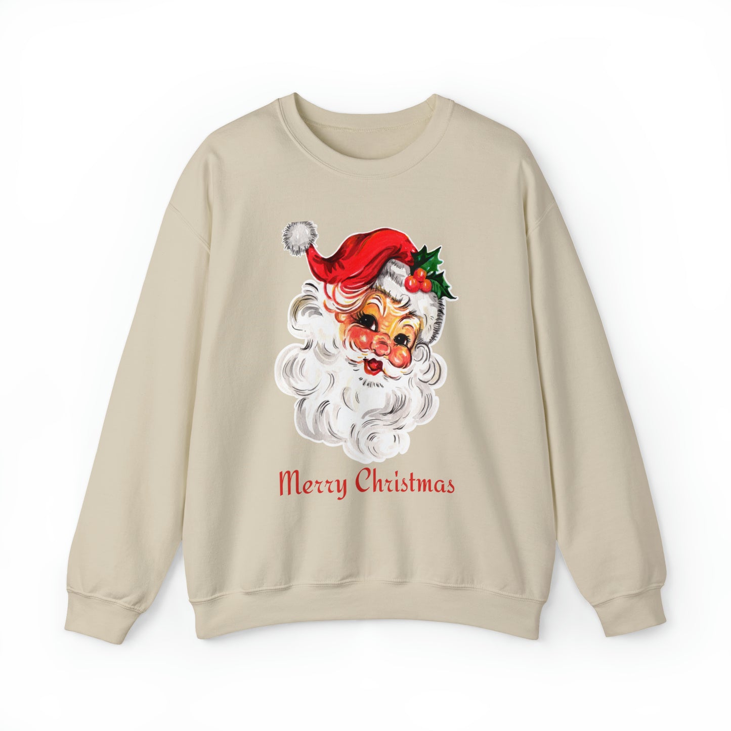 Merry Christmas Vintage Santa Unisex Heavy Blend Crewneck Sweatshirt