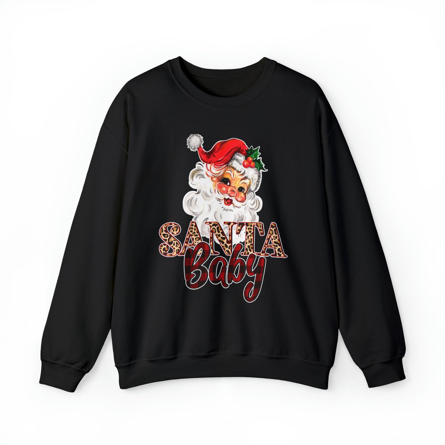 Santa Baby Vintage Santa Unisex Heavy Blend Crewneck Sweatshirt