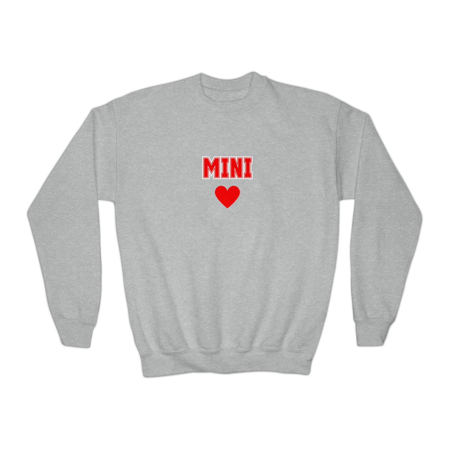 Mini valentines Youth Crewneck Sweatshirt