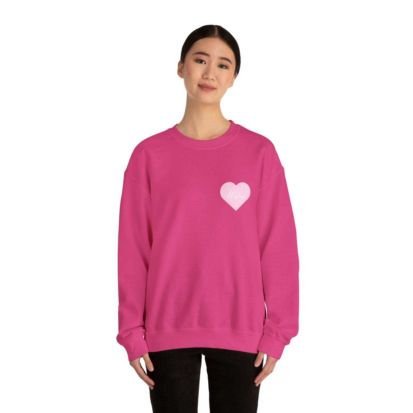 Wifey Heart Unisex Heavy Blend™ Crewneck Sweatshirt