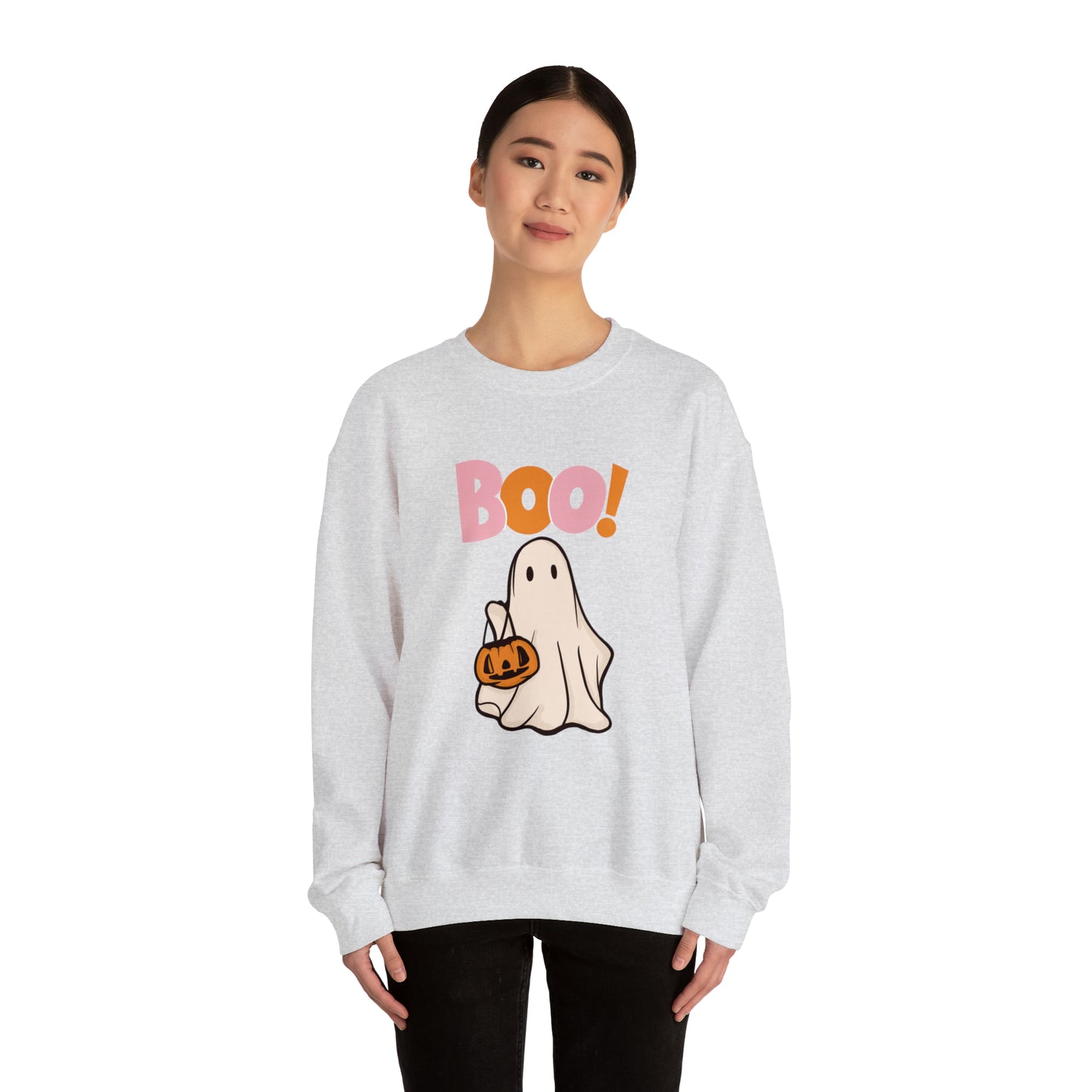 Boo Unisex Heavy Blend Crewneck Sweatshirt