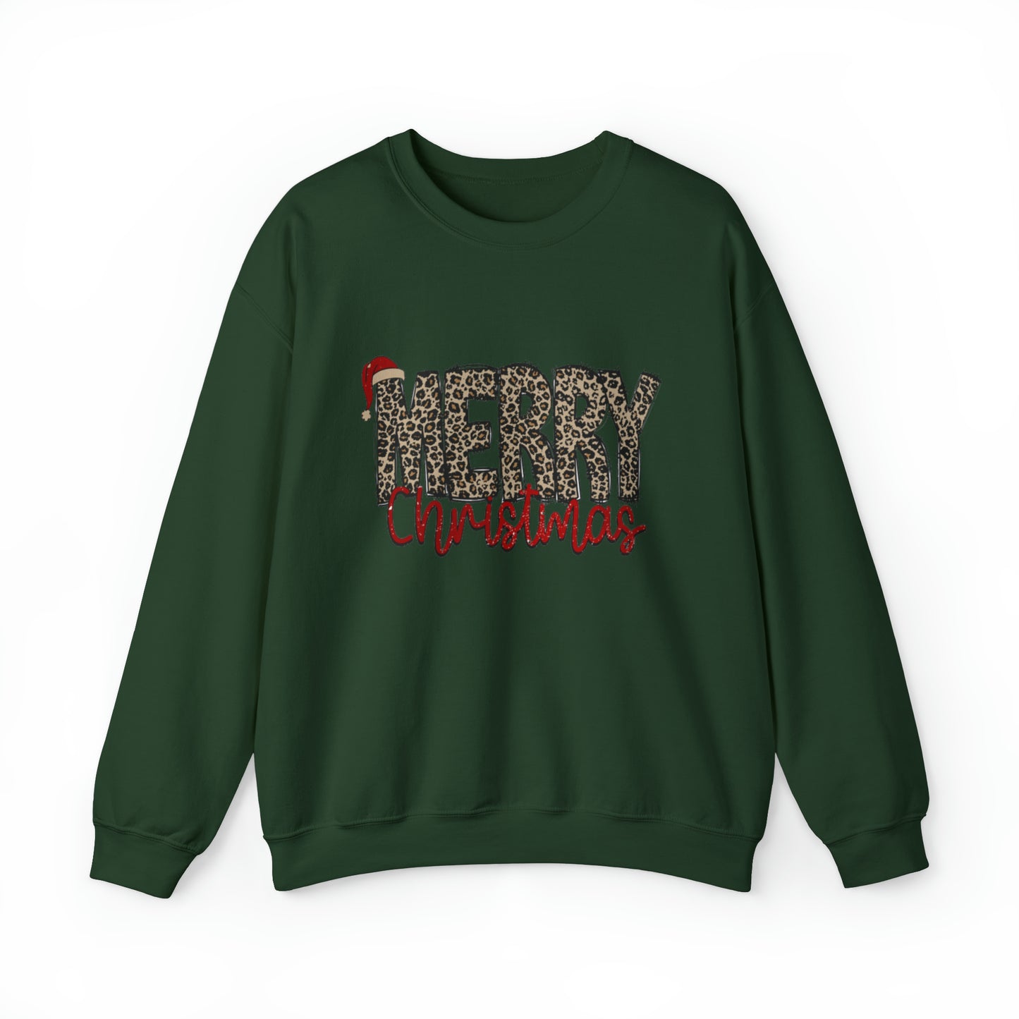 Merry Christmas Cheetah Unisex Sweatshirt