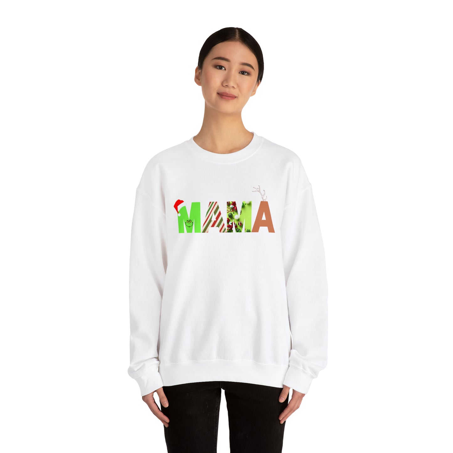 Mama Grinch Unisex Heavy Blend Crewneck Sweatshirt