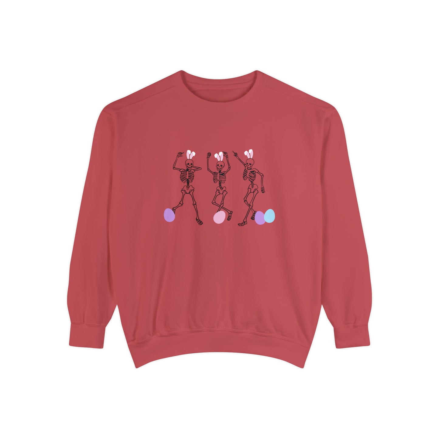 Skeleton Easter Comfort Colors Unisex Sweatshirt