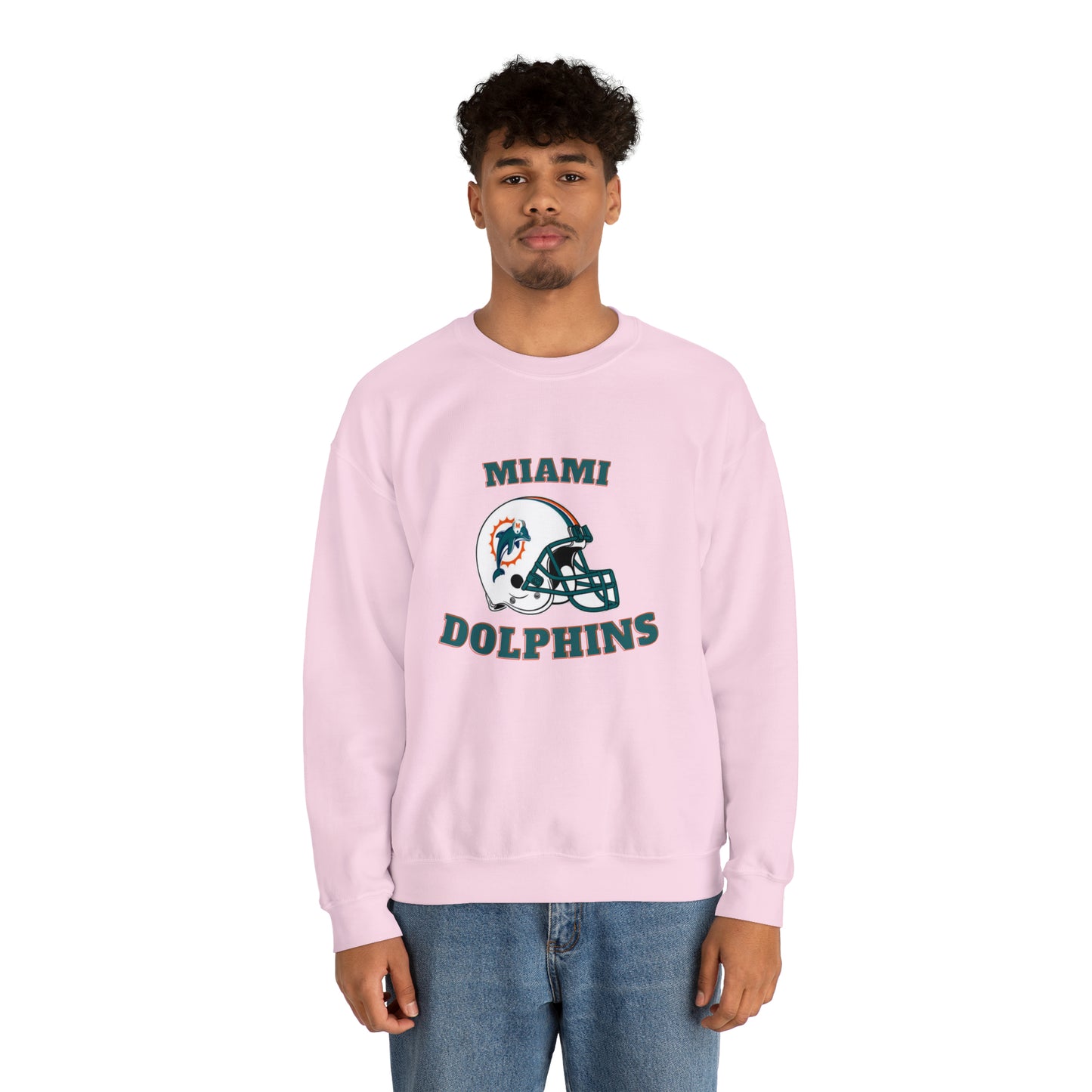Miami Dolphins Unisex Heavy Blend Crewneck Sweatshirt