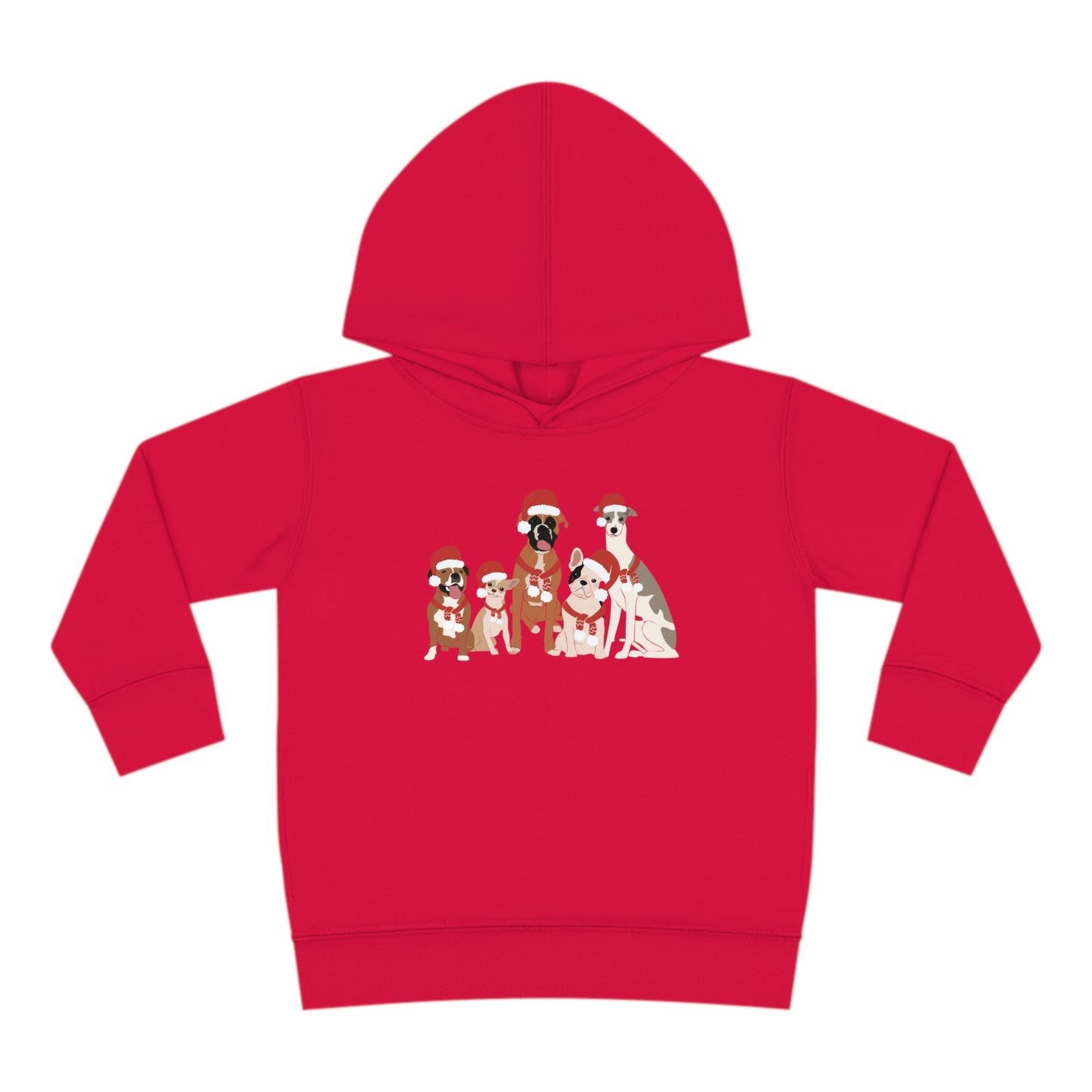 Santa Dogs Toddler Pullover Fleece Hoodie