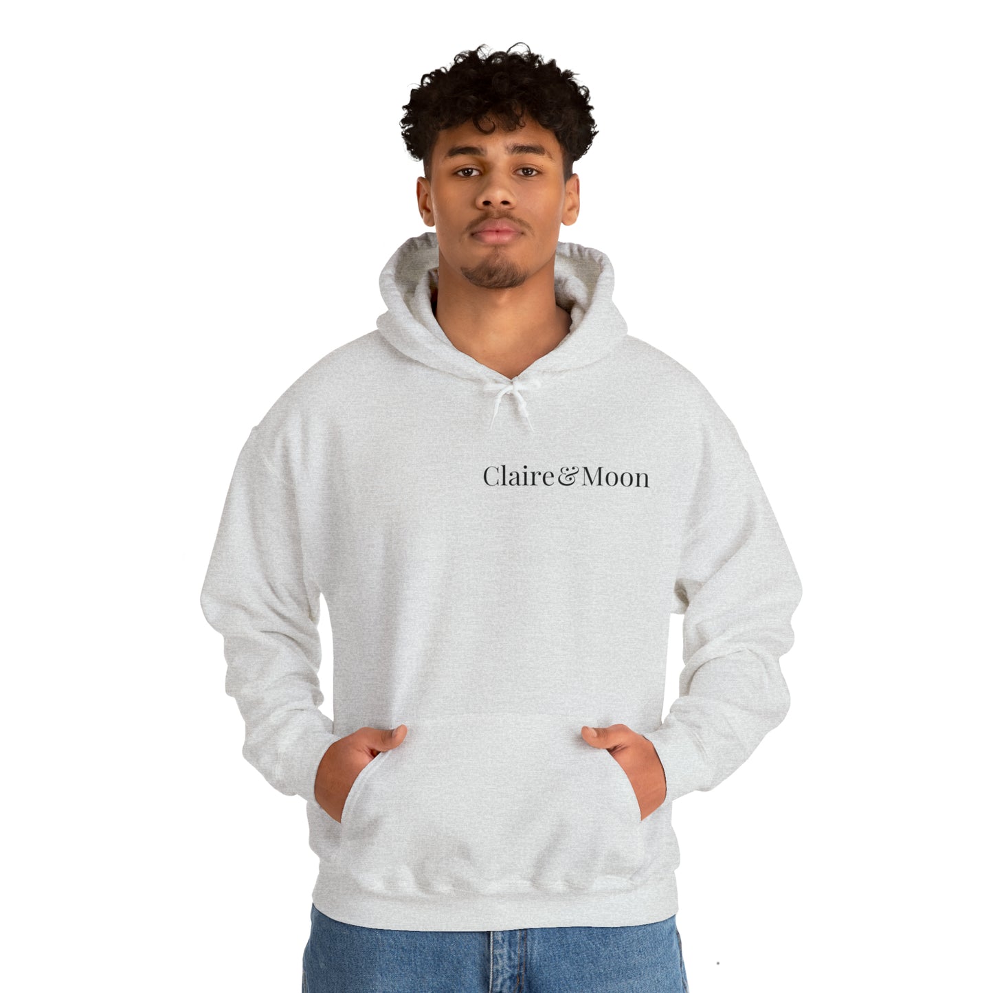 Claireandmoon Black Logo Unisex Heavy Blend™ Hooded Sweatshirt
