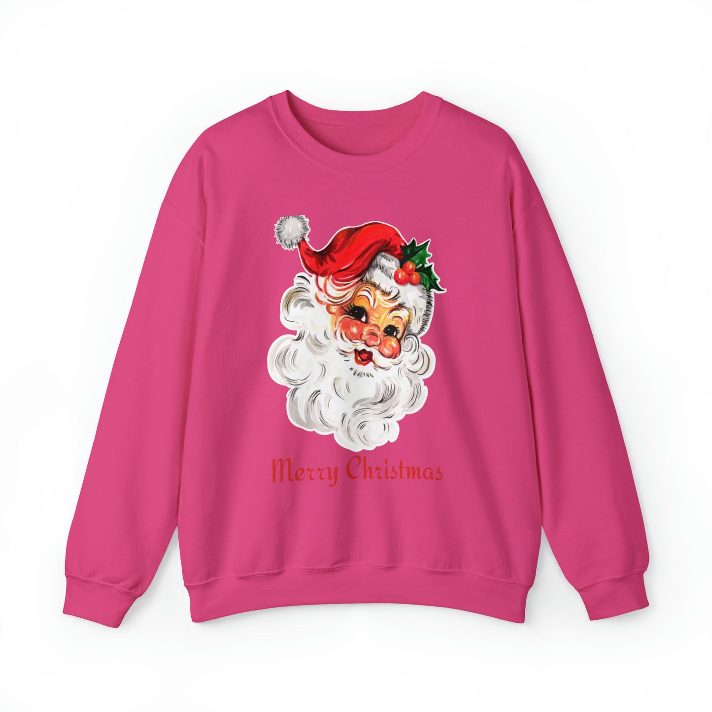 Merry Christmas Vintage Santa Unisex Heavy Blend Crewneck Sweatshirt