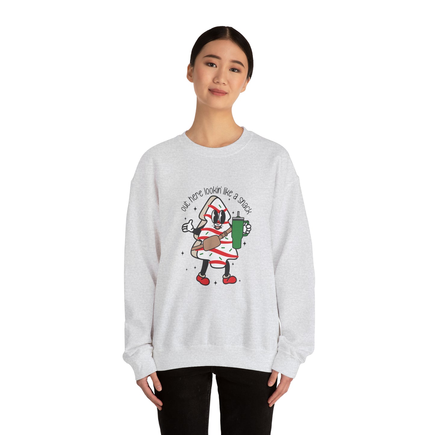 Out Here Looking Like A Snack Unisex Heavy Blend Crewneck Sweatshirt