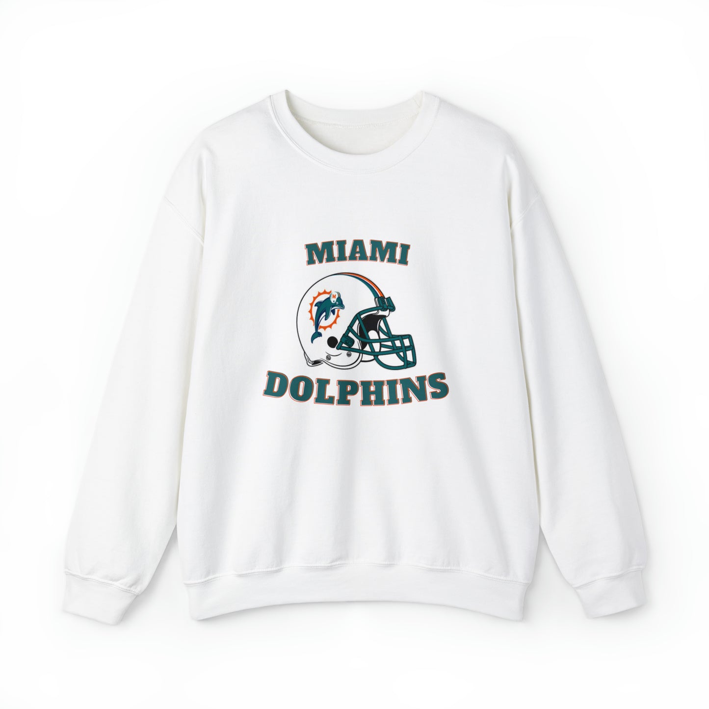 Miami Dolphins Unisex Heavy Blend Crewneck Sweatshirt