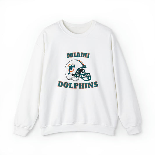Miami Dolphins Unisex Heavy Blend Crewneck Sweatshirt
