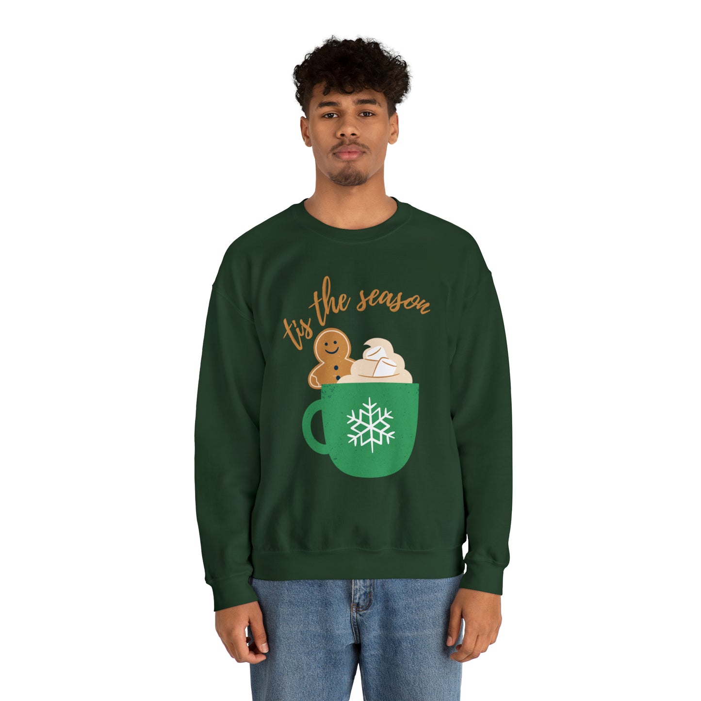 Tis The Season Latte Unisex Heavy Blend Crewneck Sweatshirt